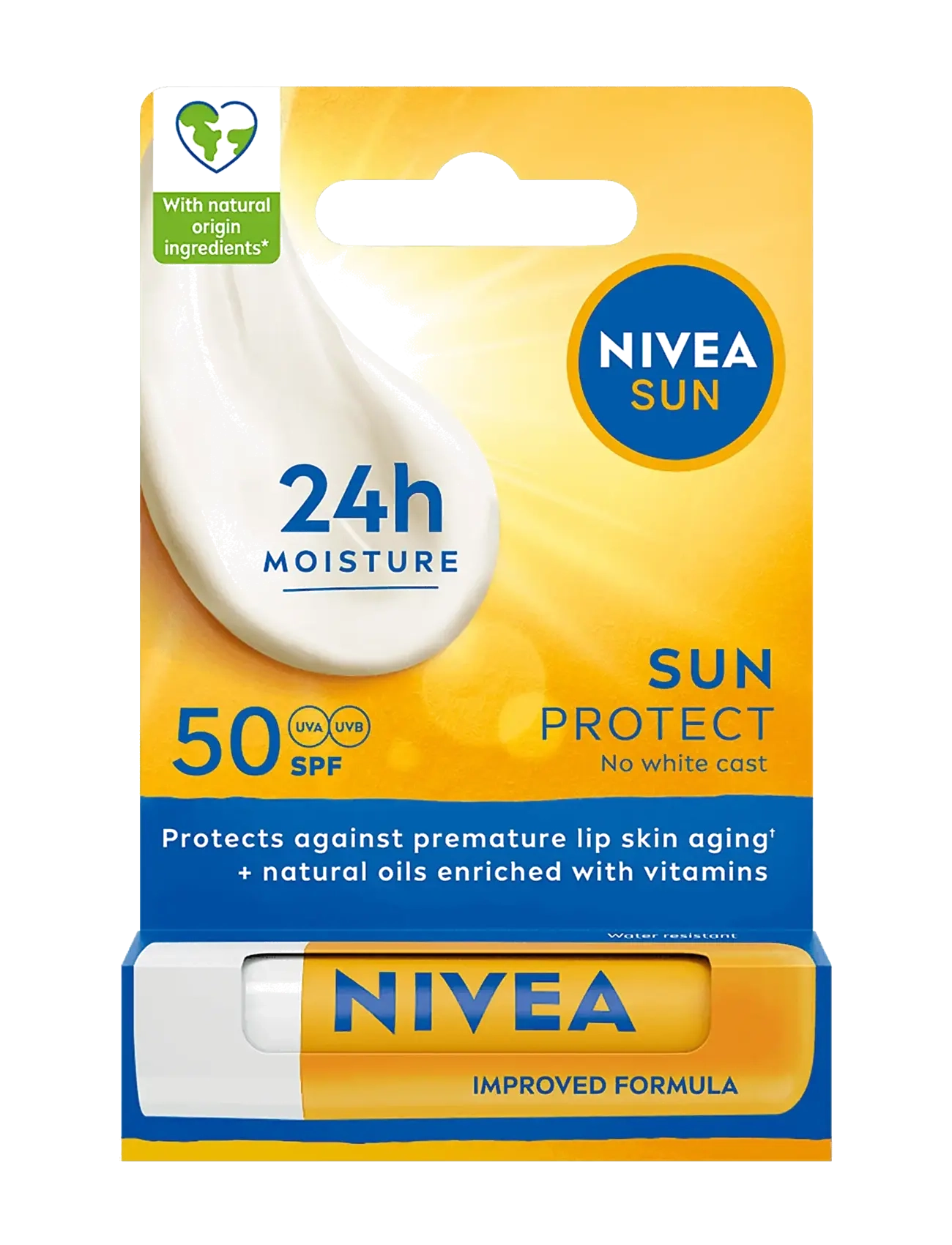 Nivea Nivea Sun Protect Lip Balm, 4.8 G, Nude, Lip Care > Lip Balm, Dame