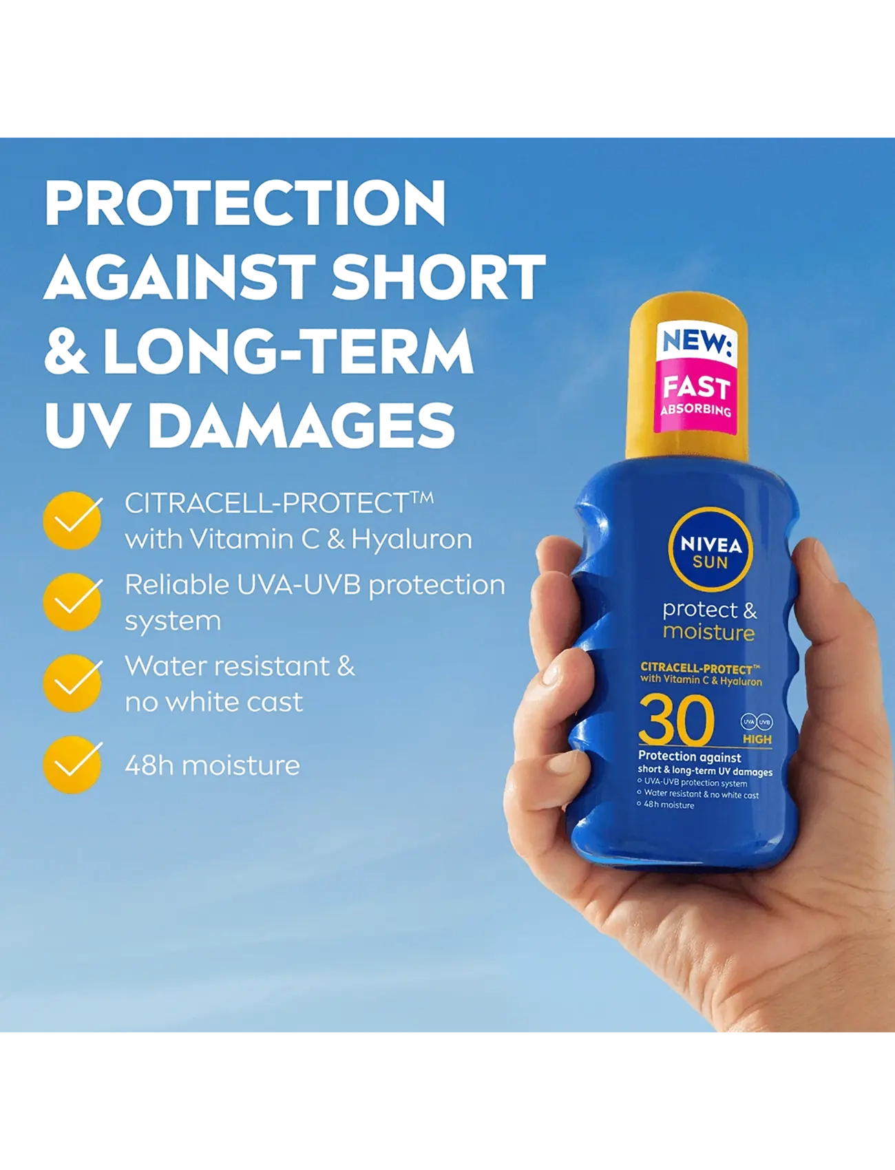 Nivea - Protect & Moisture Sun Spray SPF 30 - clear - 1