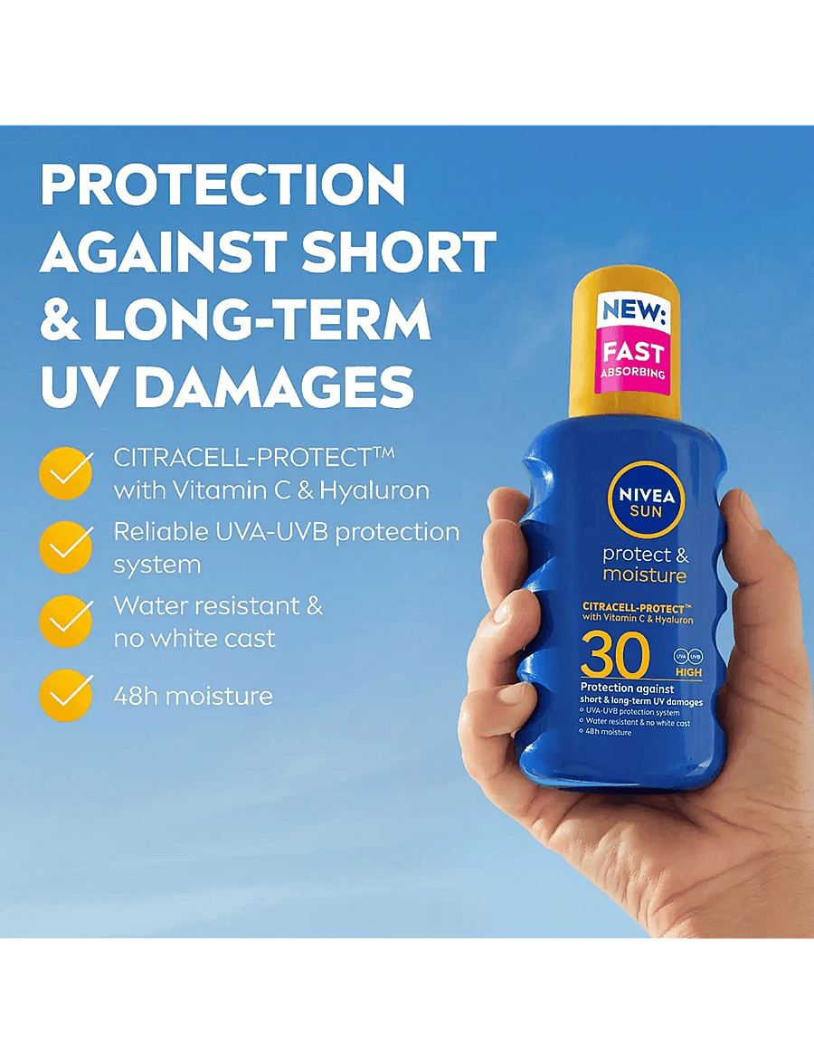 Nivea - Protect & Moisture Sun Spray SPF 30 - clear - 1