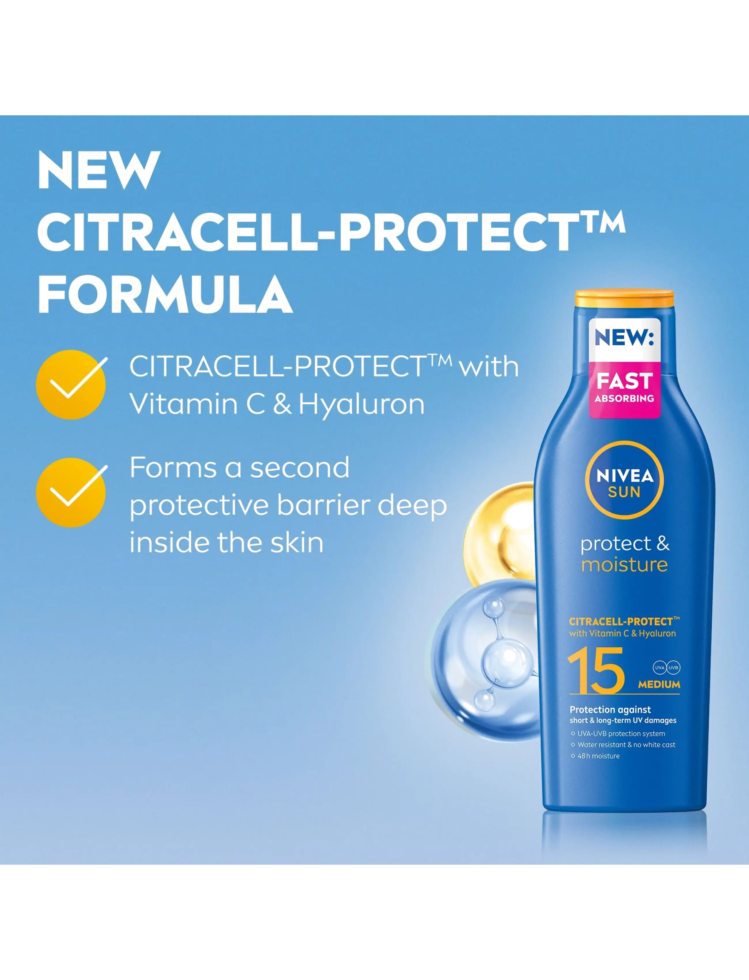 Nivea - Protect & Moisture Sun Lotion SPF 15 - clear - 2