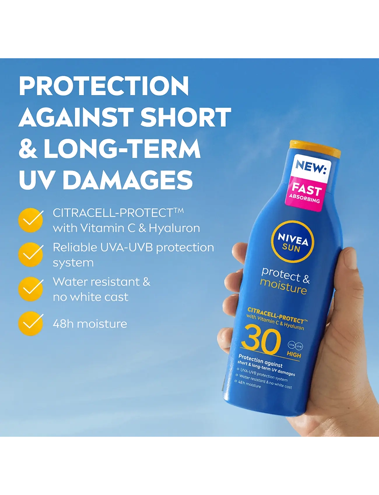 Nivea - Protect & Moisture Sun Lotion SPF 30 - clear - 1
