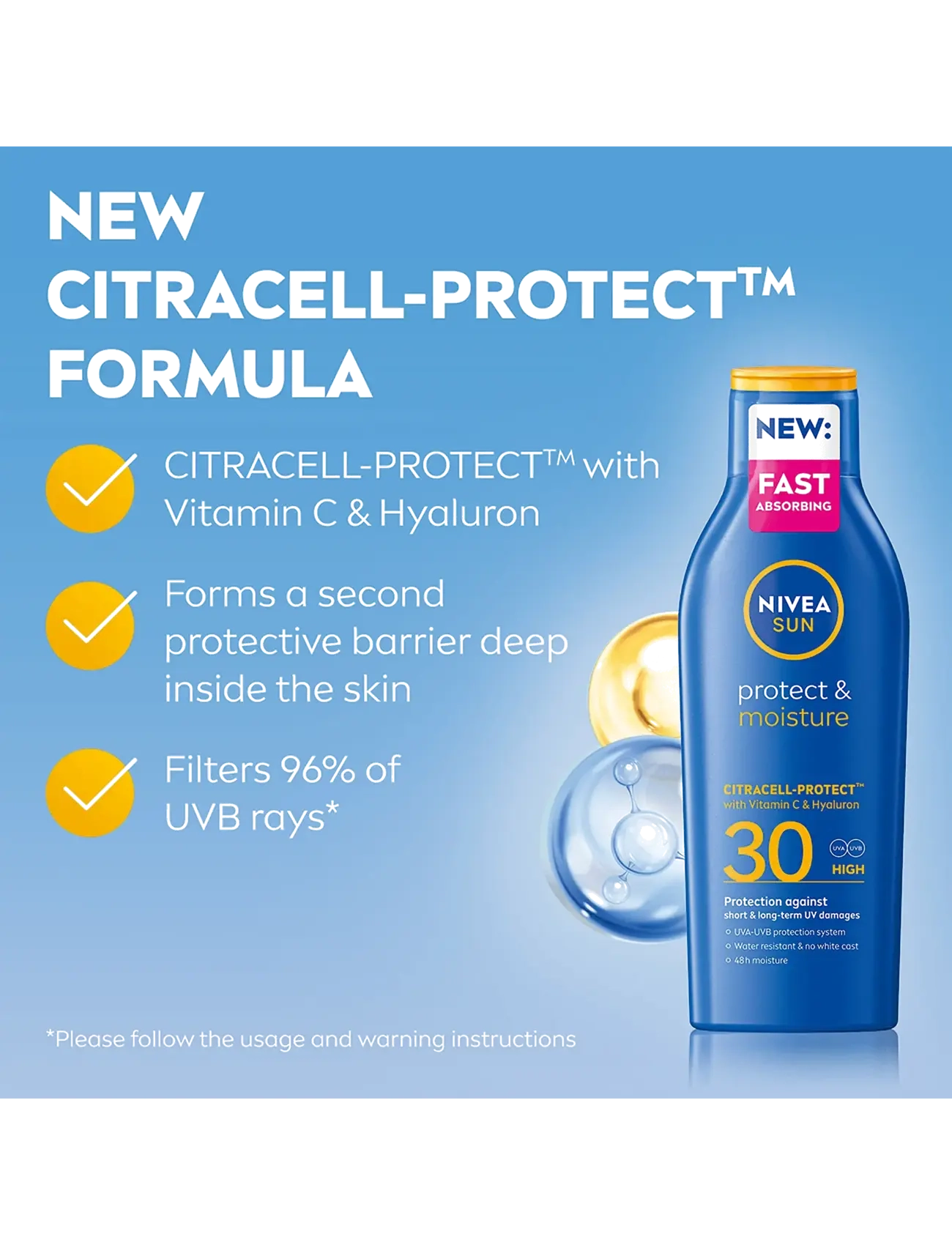 Nivea - Protect & Moisture Sun Lotion SPF 30 - clear - 2
