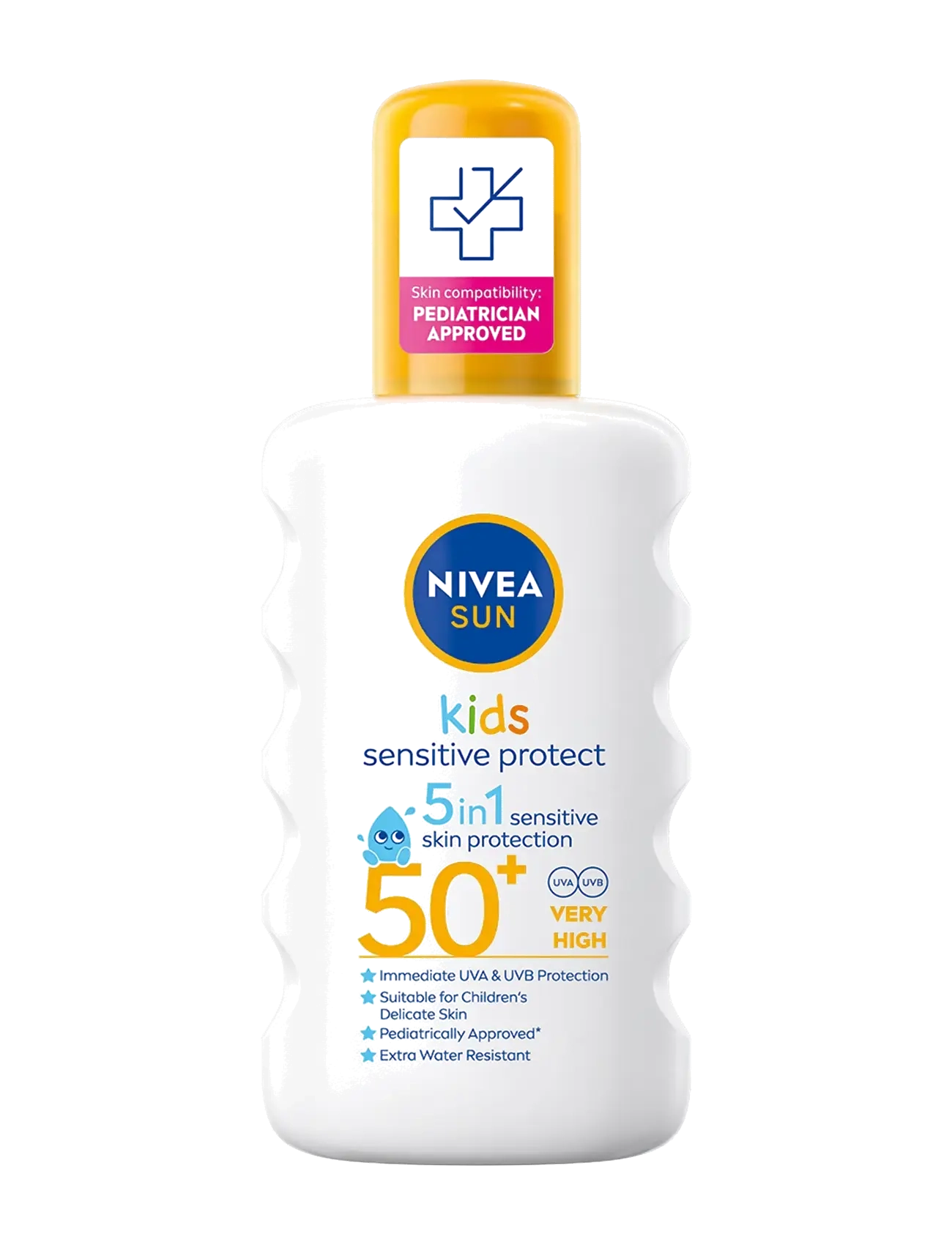 Nivea Kids Sensitive Protect Sun Spray Spf 50+, 200 ml, Nude, Sun Care > Kids, Dame