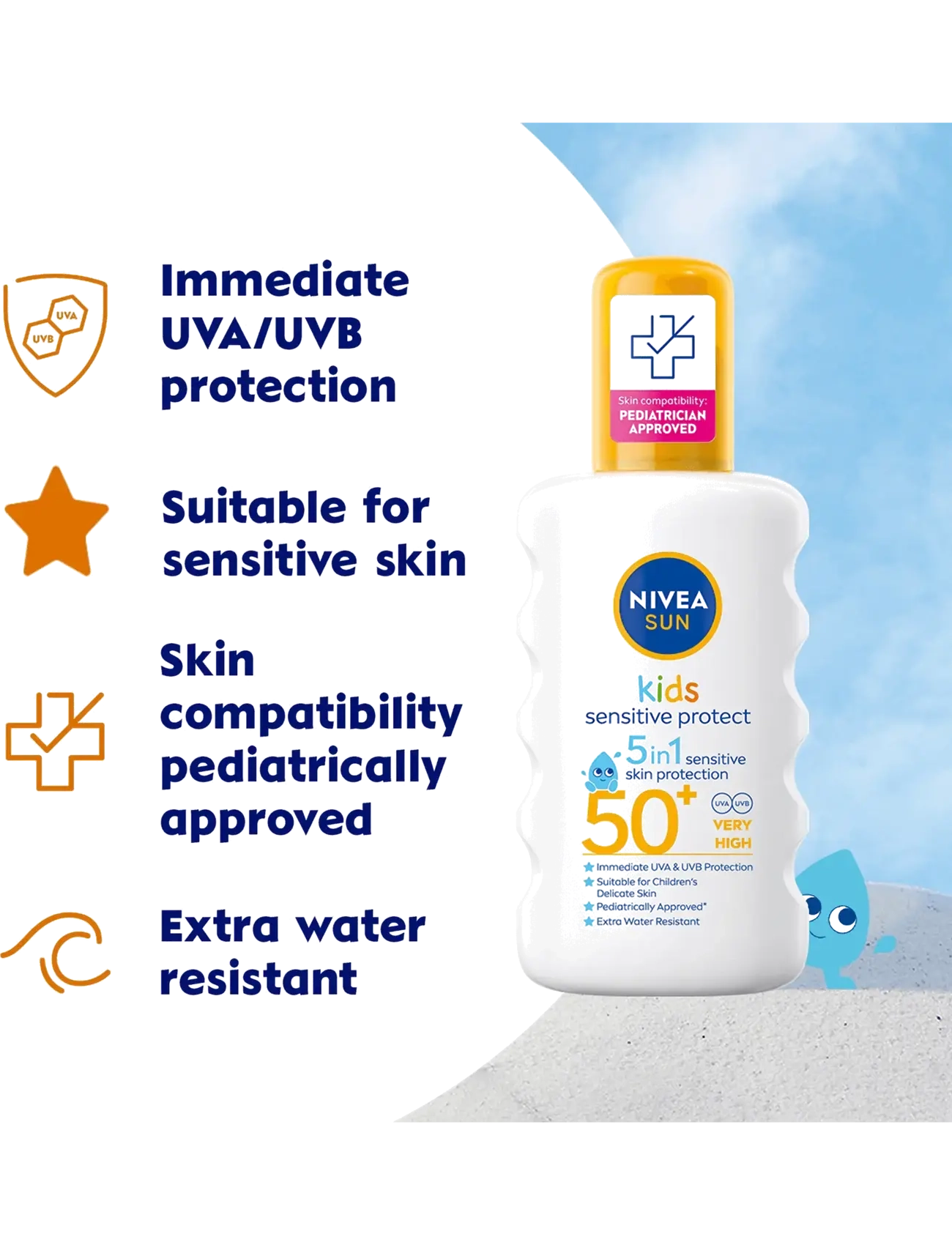 Nivea - Kids Sensitive Protect Sun Spray SPF 50+ - clear - 1