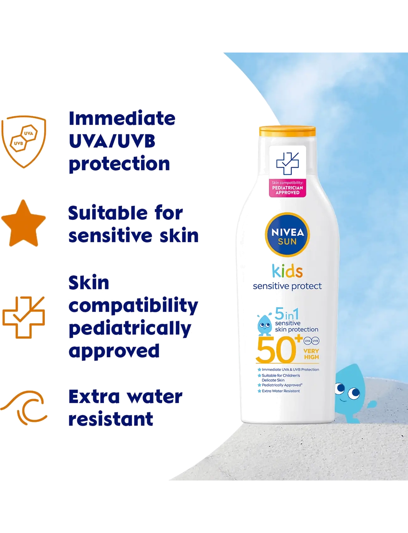 Nivea - Kids Sensitive Protect Sun Lotion SPF 50+ - clear - 1
