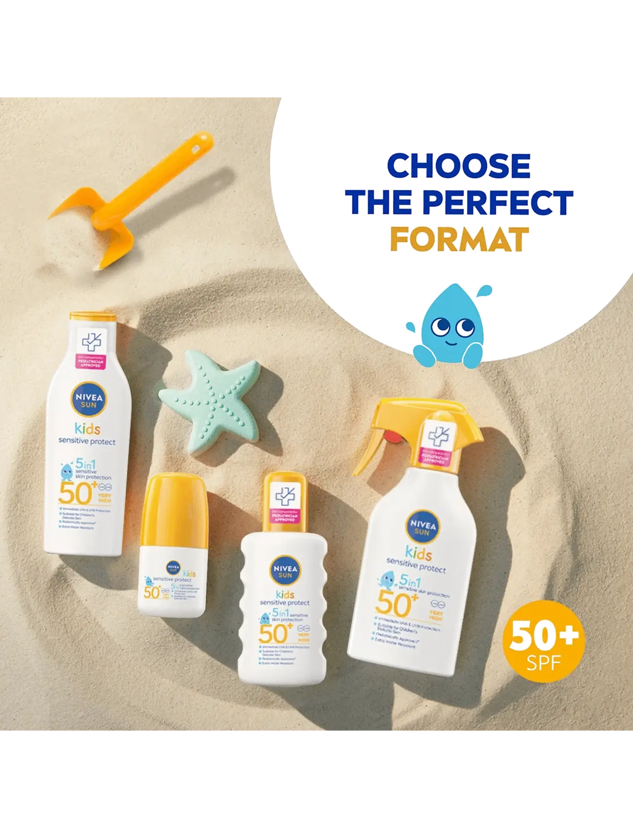 Nivea - Kids Sensitive Protect Sun Lotion SPF 50+ - clear - 3