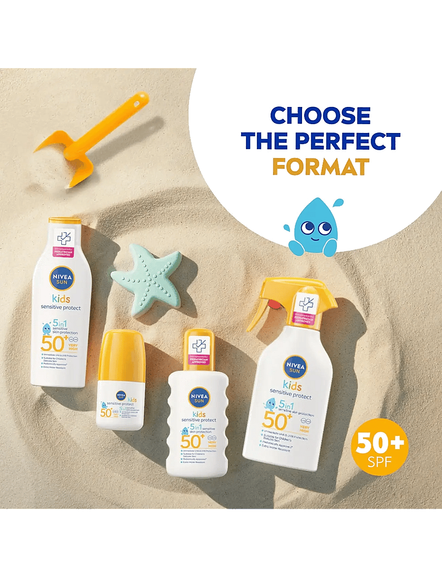 Nivea - Kids Sensitive Protect Sun Lotion SPF 50+ - clear - 3