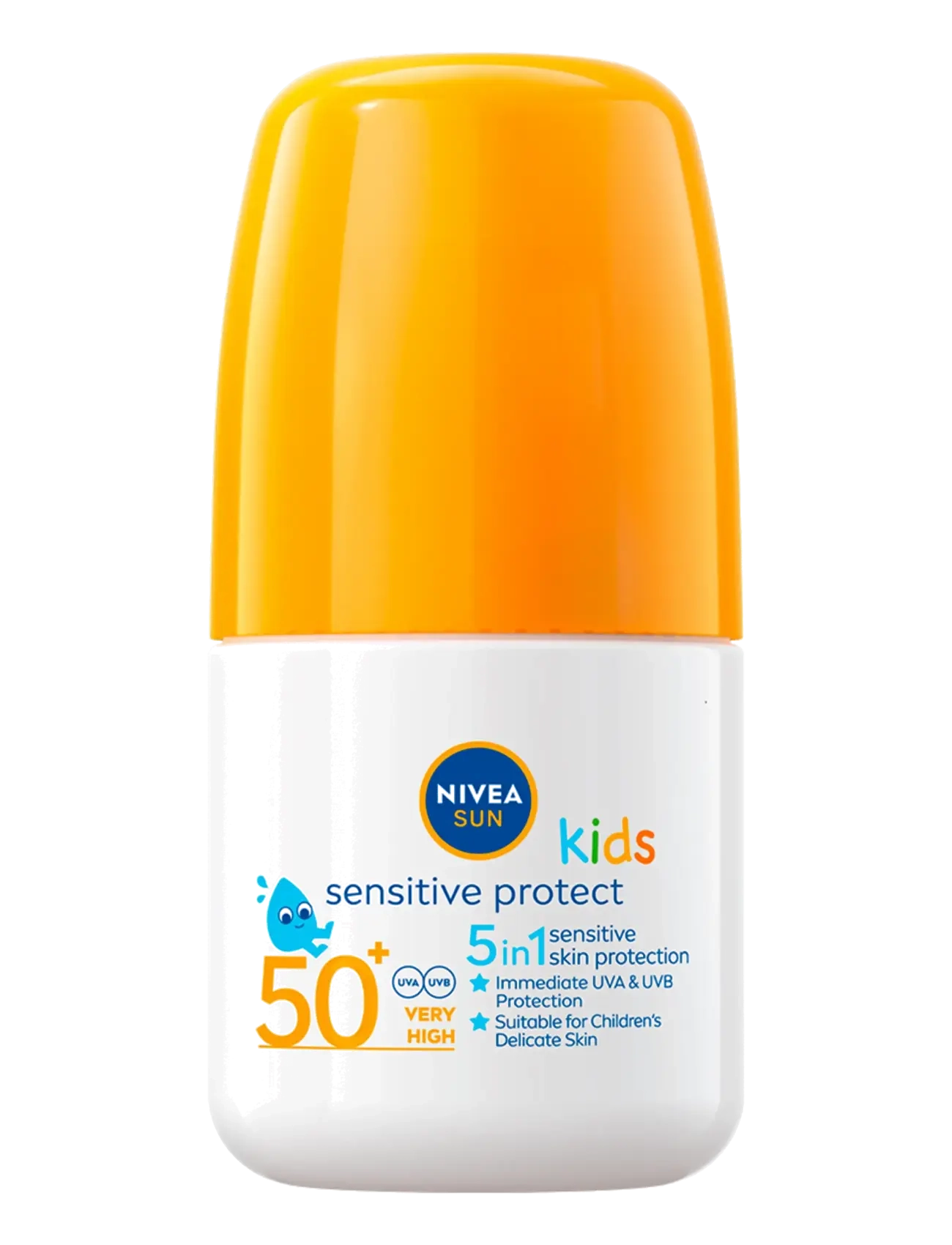 Nivea Kids Sensitive Sun Roll-On Spf 50+, 50 ml, Nude, Sun Care > Kids, Dame