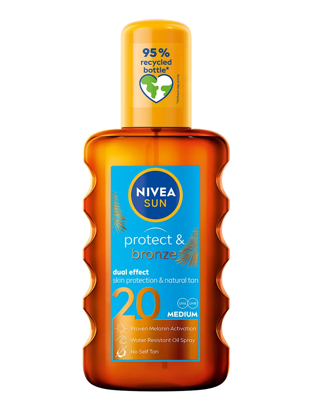 Nivea Protect & Bronze Oil Spray Spf 20, Body, Nude, Str: 200 ML