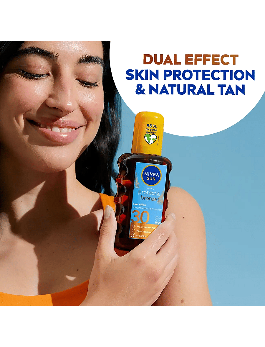 Nivea - Protect & Bronze Oil Spray SPF 30 - clear - 2