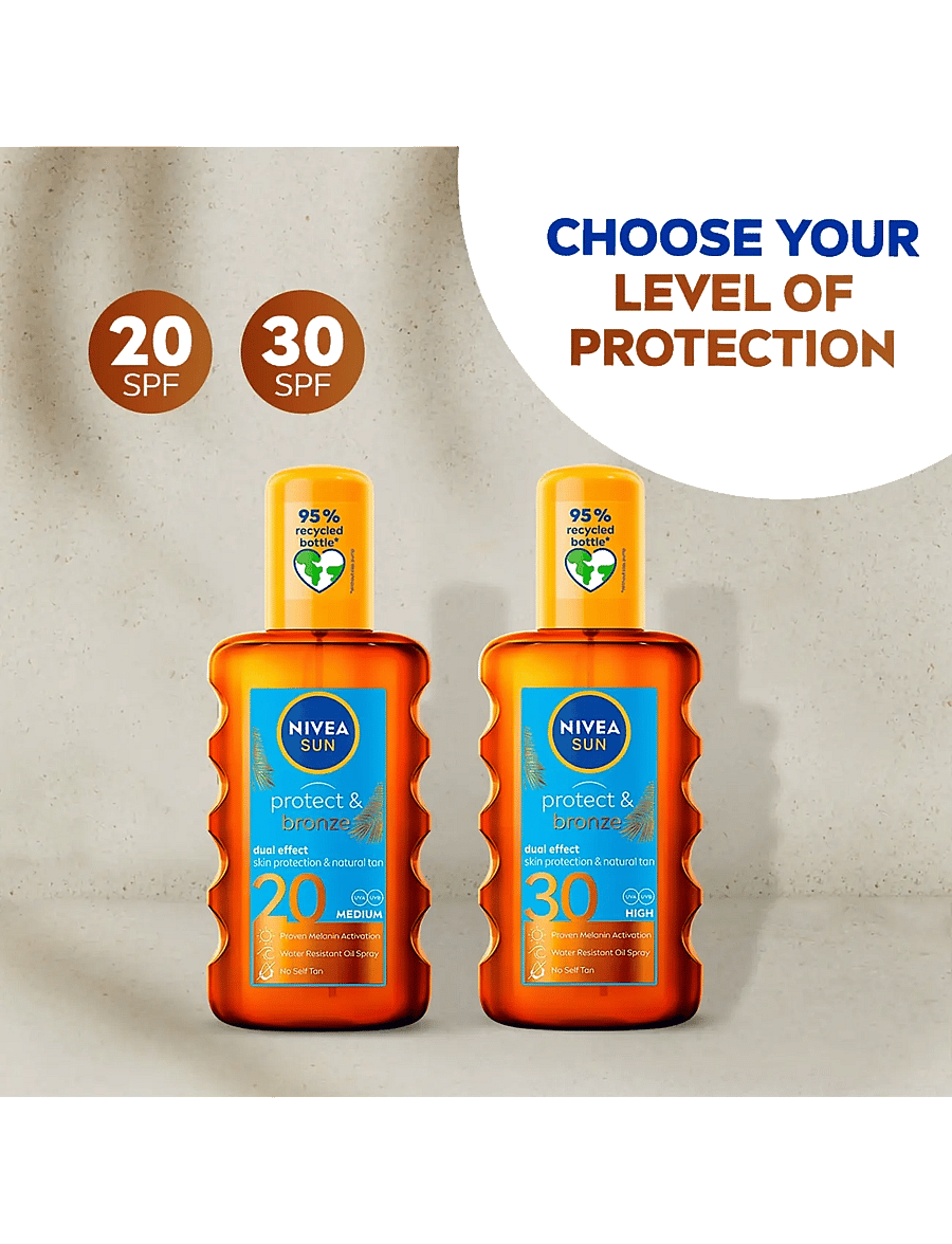 Nivea - Protect & Bronze Oil Spray SPF 30 - clear - 4