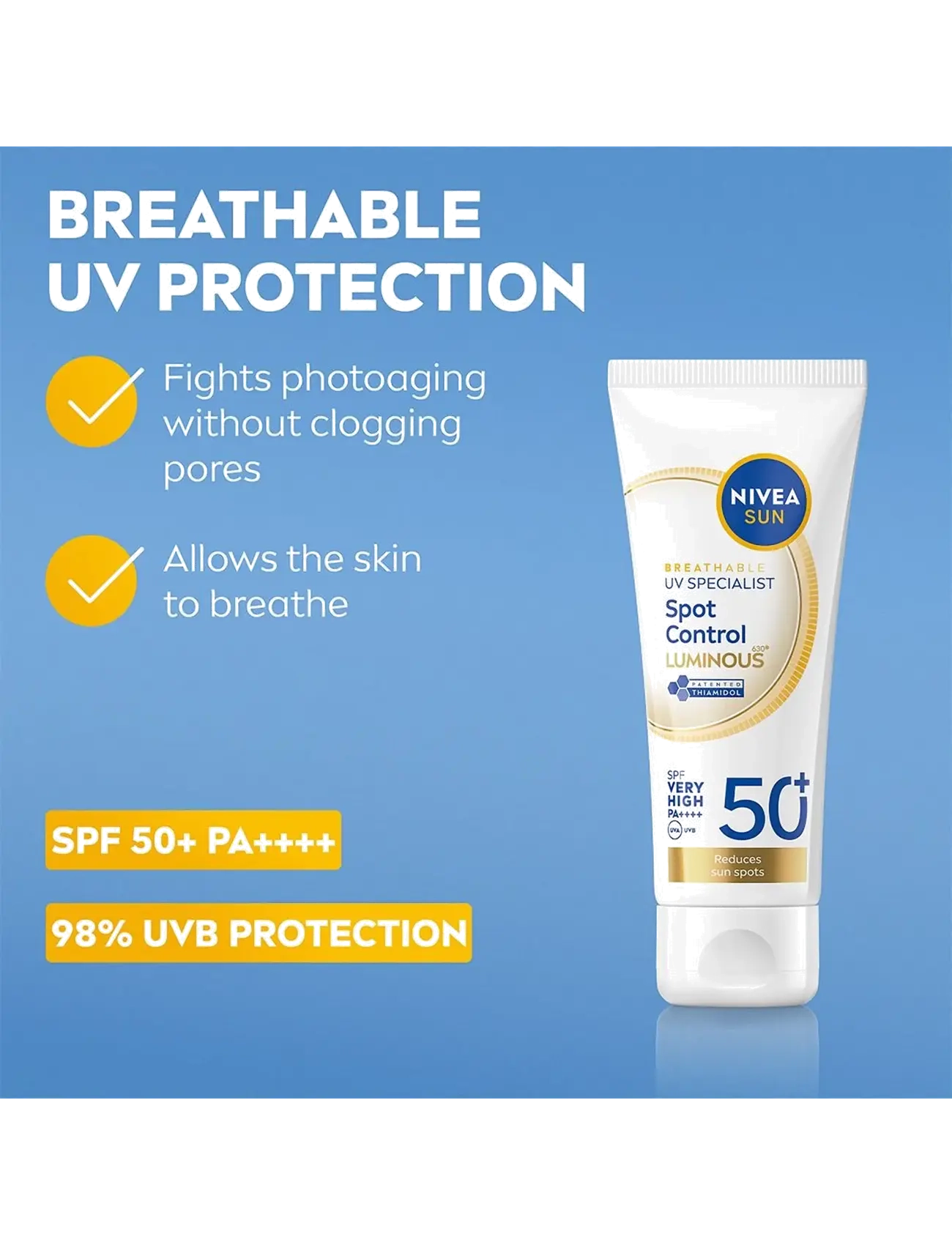 Nivea - UV Face Luminous630 Dark Spot Control SPF 50+ - clear - 1