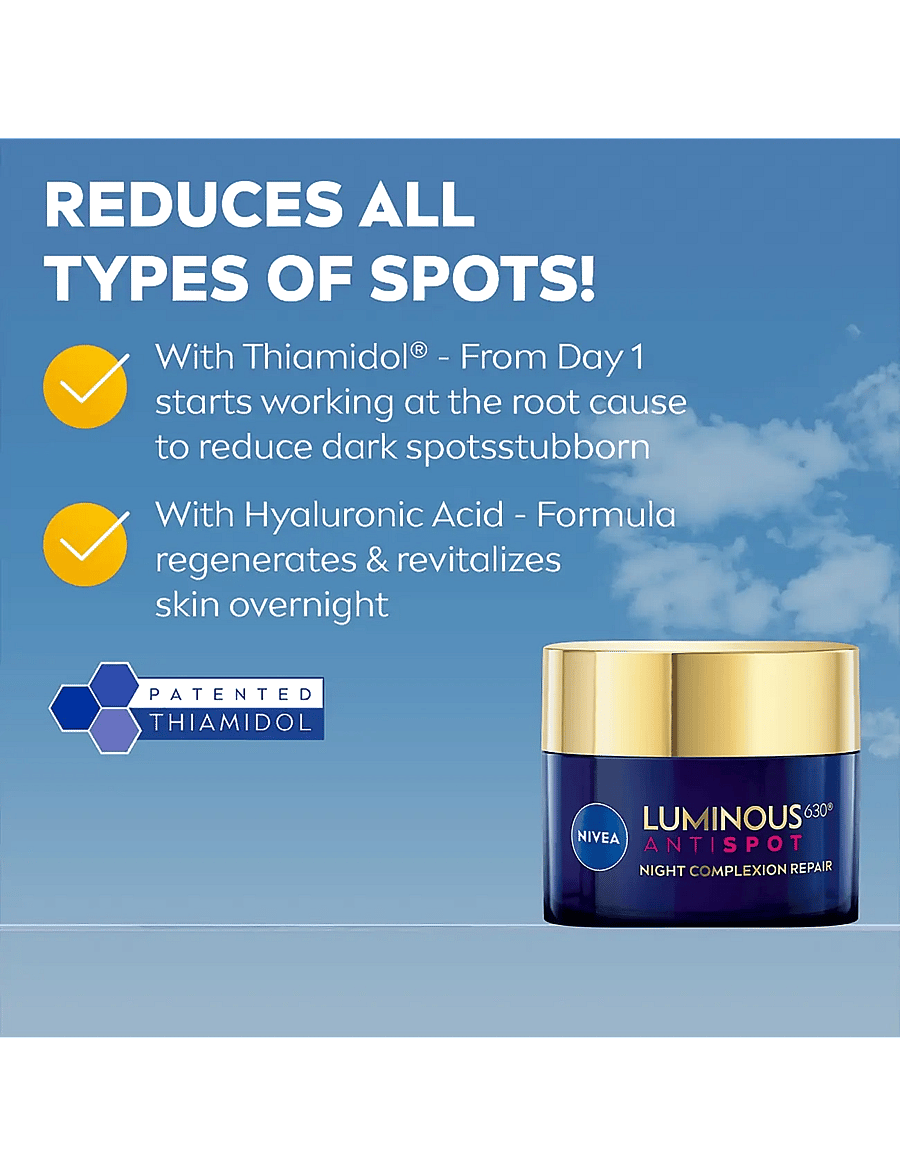 Nivea - Luminous630 Anti Dark-Spot Even Tone Night Cream - Öökreem - clear - 1