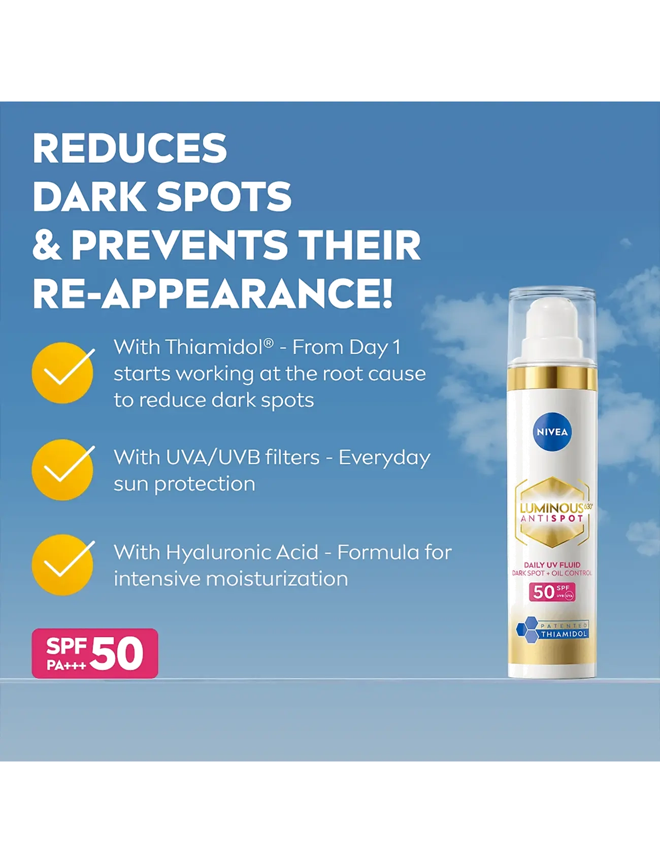 Nivea - Luminous630 Anti Dark-Spot Daily UV Fluid - clear - 1