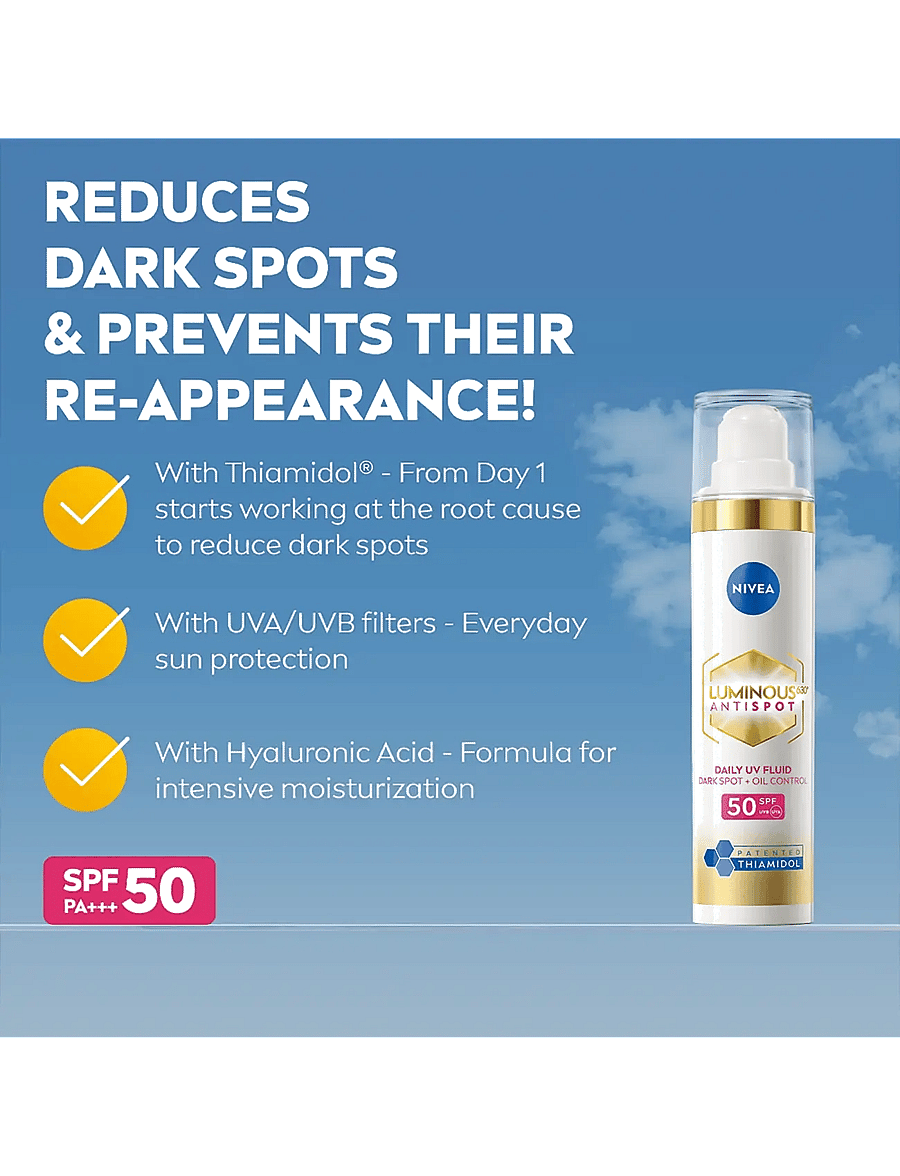 Nivea - Luminous630 Anti Dark-Spot Daily UV Fluid - clear - 1
