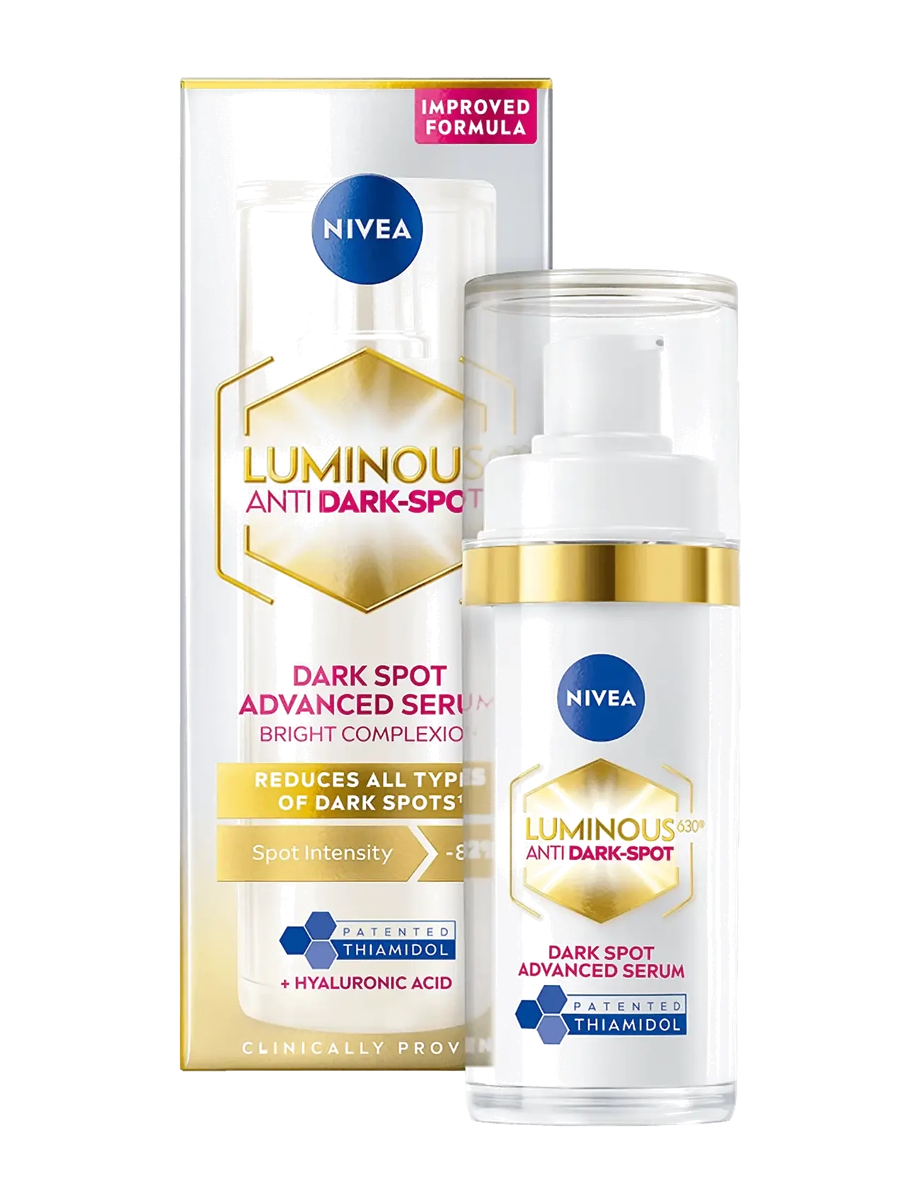 Nivea Luminous630 Anti Dark-Spot Advanced Serum, Serum, Nude, Str: 30 ML