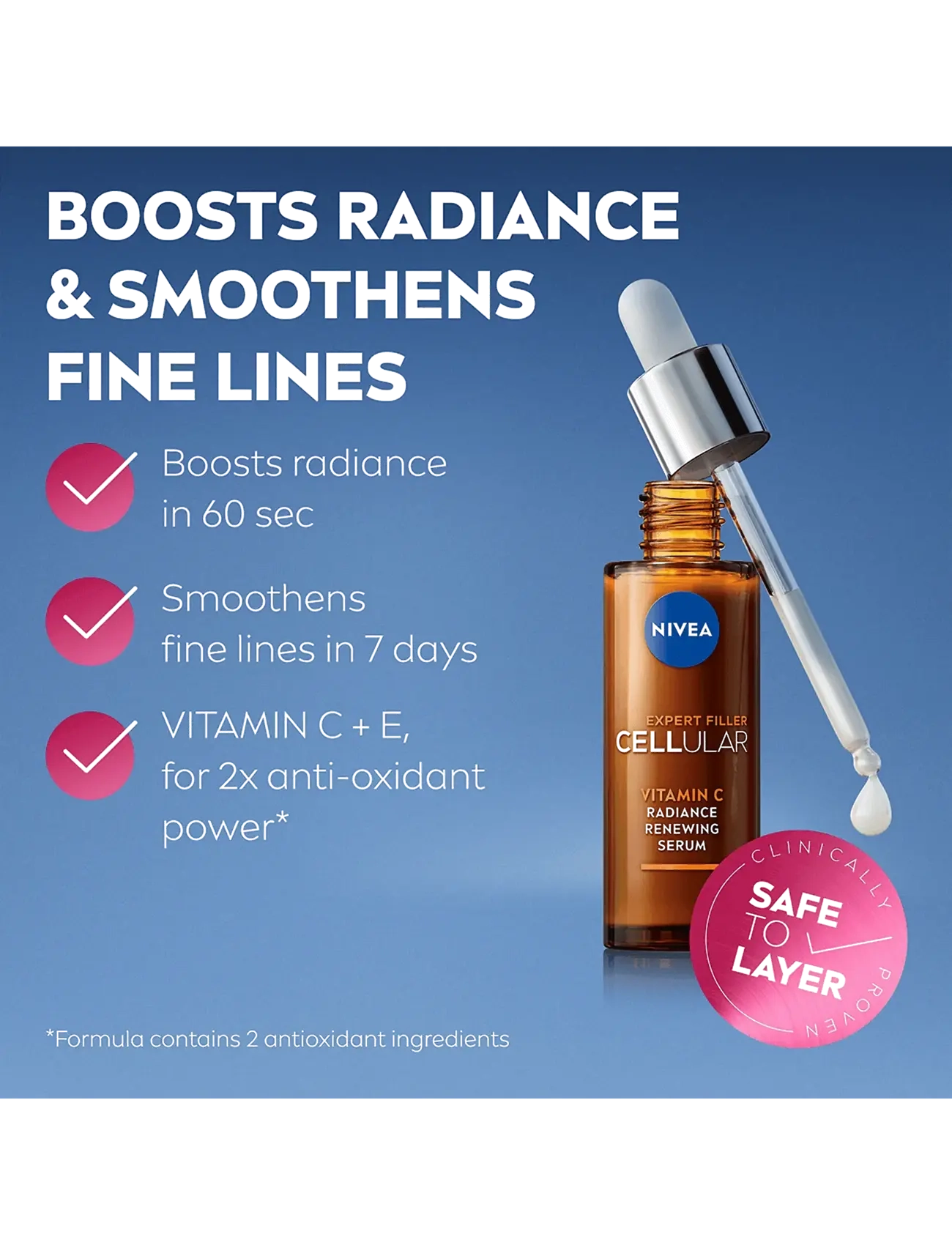 Nivea - Cellular Expert Filler Vitamin C Radiance Serum - serum - clear - 1