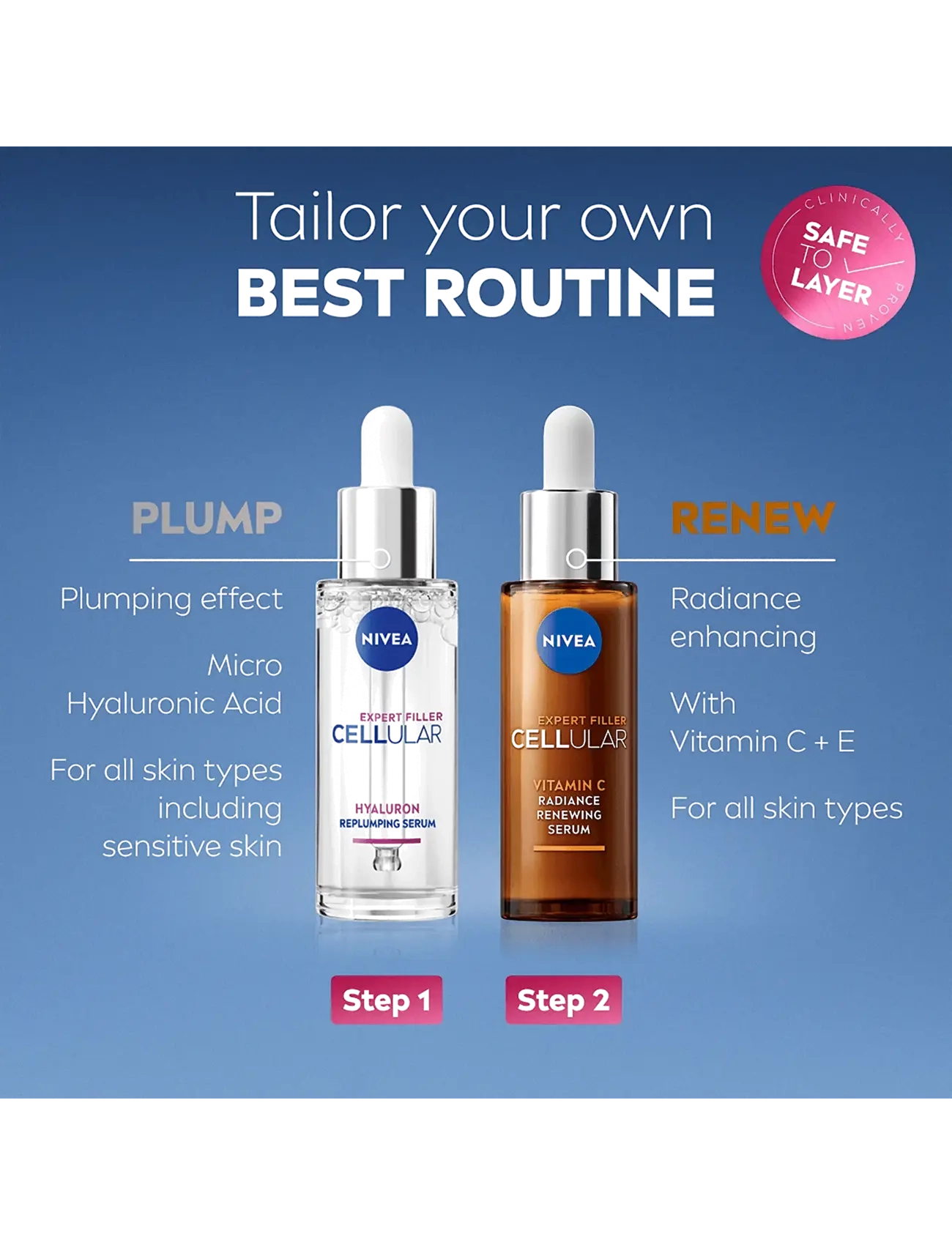 Nivea - Cellular Expert Filler Vitamin C Radiance Serum - serum - clear - 5
