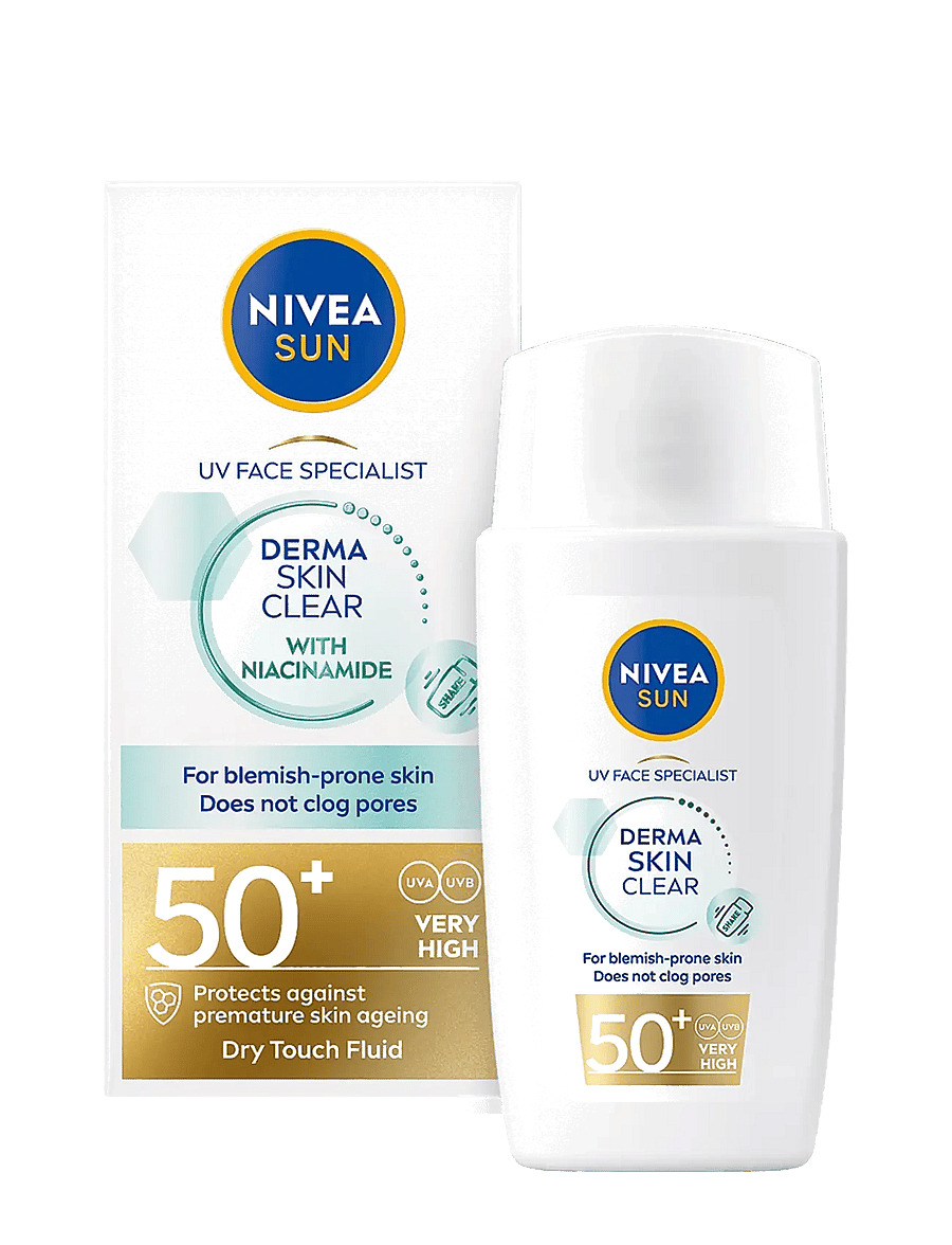 Nivea - UV Face Specialist Derma Skin Clear SPF 50+ - clear - 0