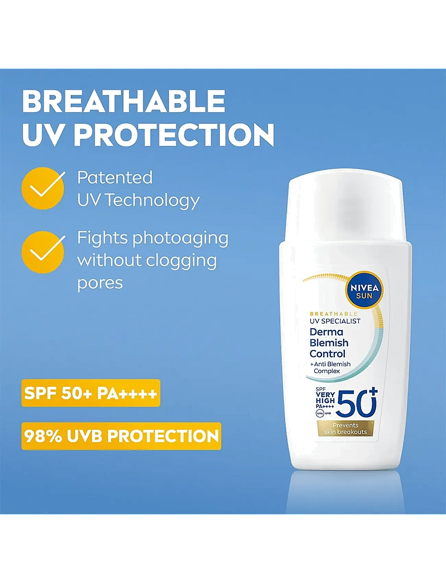 Nivea - UV Face Specialist Derma Skin Clear SPF 50+ - clear - 1