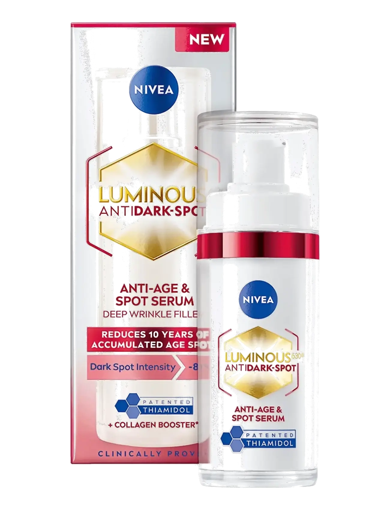 Nivea Luminous630 Anti Dark-Spot Anti-Age & Spot Serum, Serum, Nude, Str: 30 ML