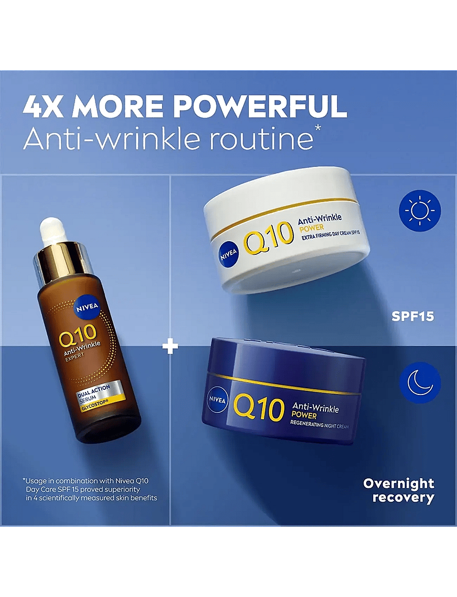 Nivea - Q10 Anti-Wrinkle Expert Dual Action Serum - clear - 4