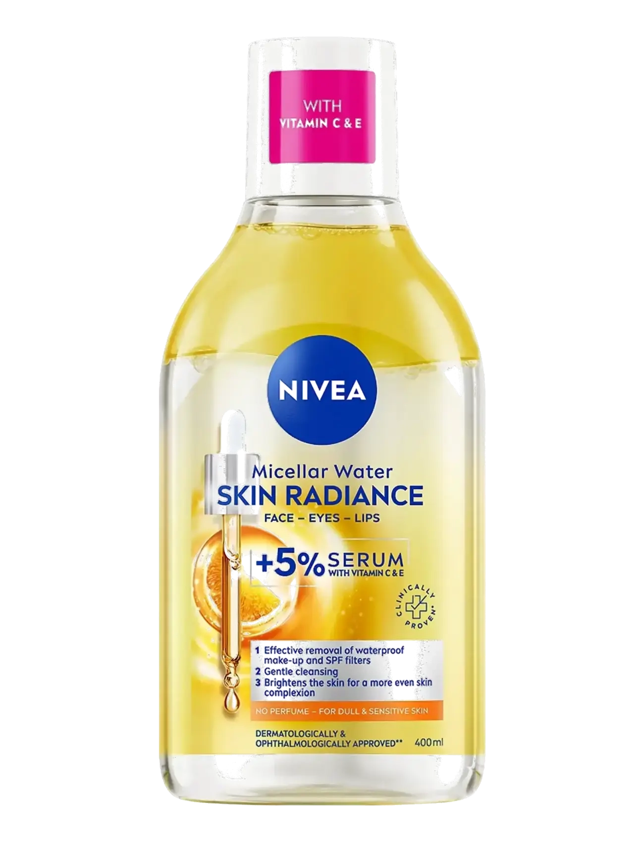 Nivea Micellar Water Skin Radiance, 400 ml, Nude, Toners > Micellar Water, Dame