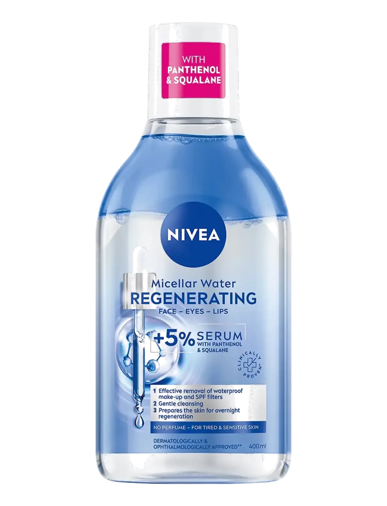 Nivea Micellar Water Regenerating, 400 ml, Nude, Toners > Micellar Water, Dame