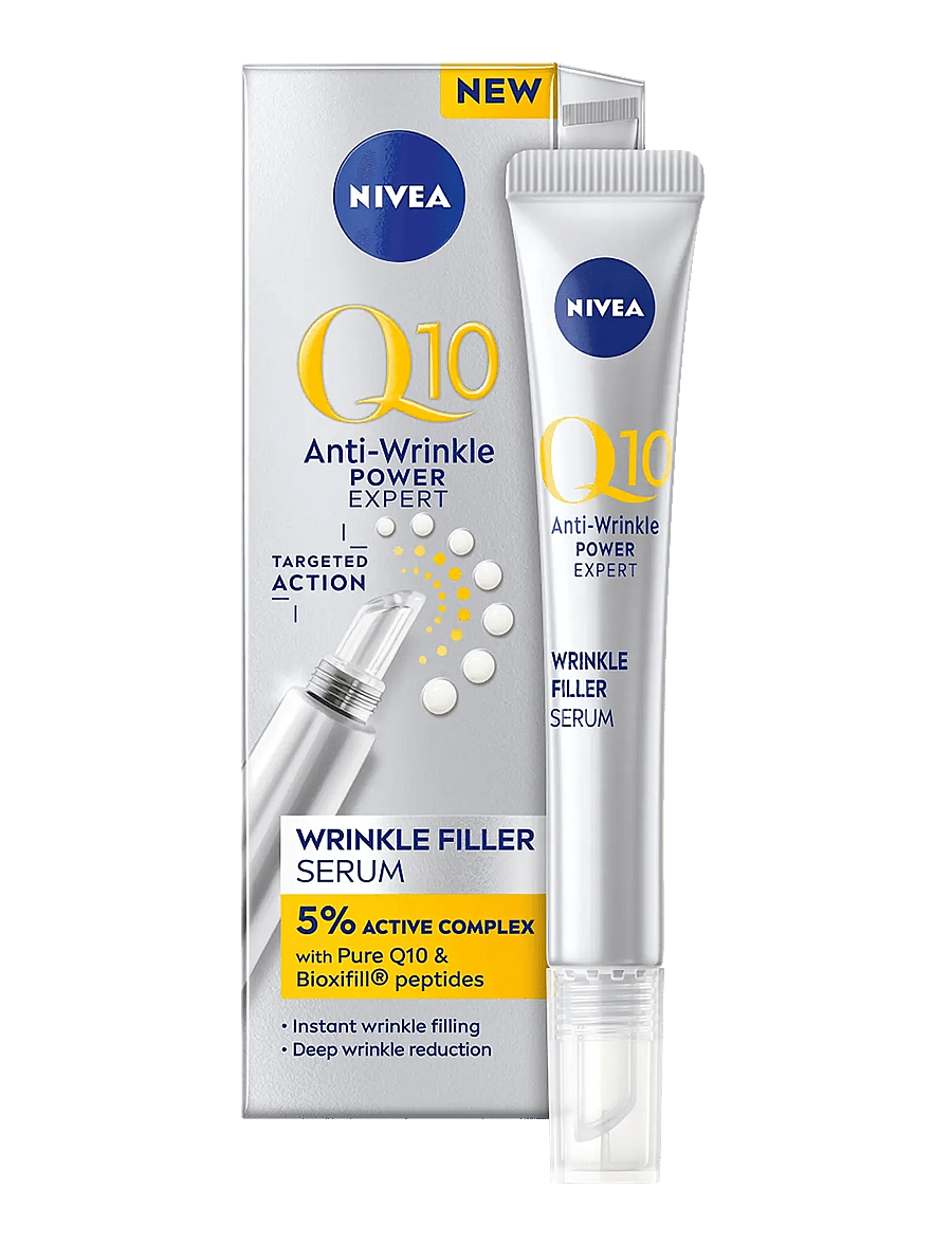 Nivea - Q10 Anti-Wrinkle Expert Targeted Wrinkle Filler Serum - nahahooldus - clear - 0