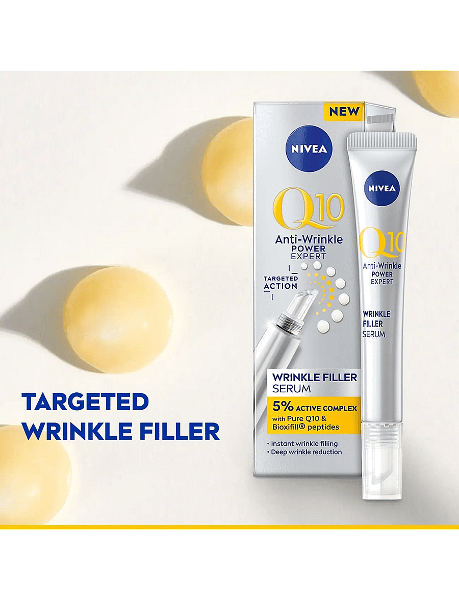 Nivea - Q10 Anti-Wrinkle Expert Targeted Wrinkle Filler Serum - nahahooldus - clear - 1