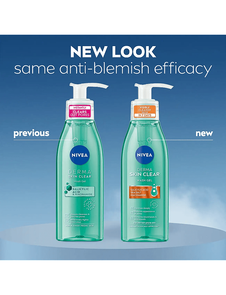 Nivea - Derma Skin Clear Wash Gel - clear - 4
