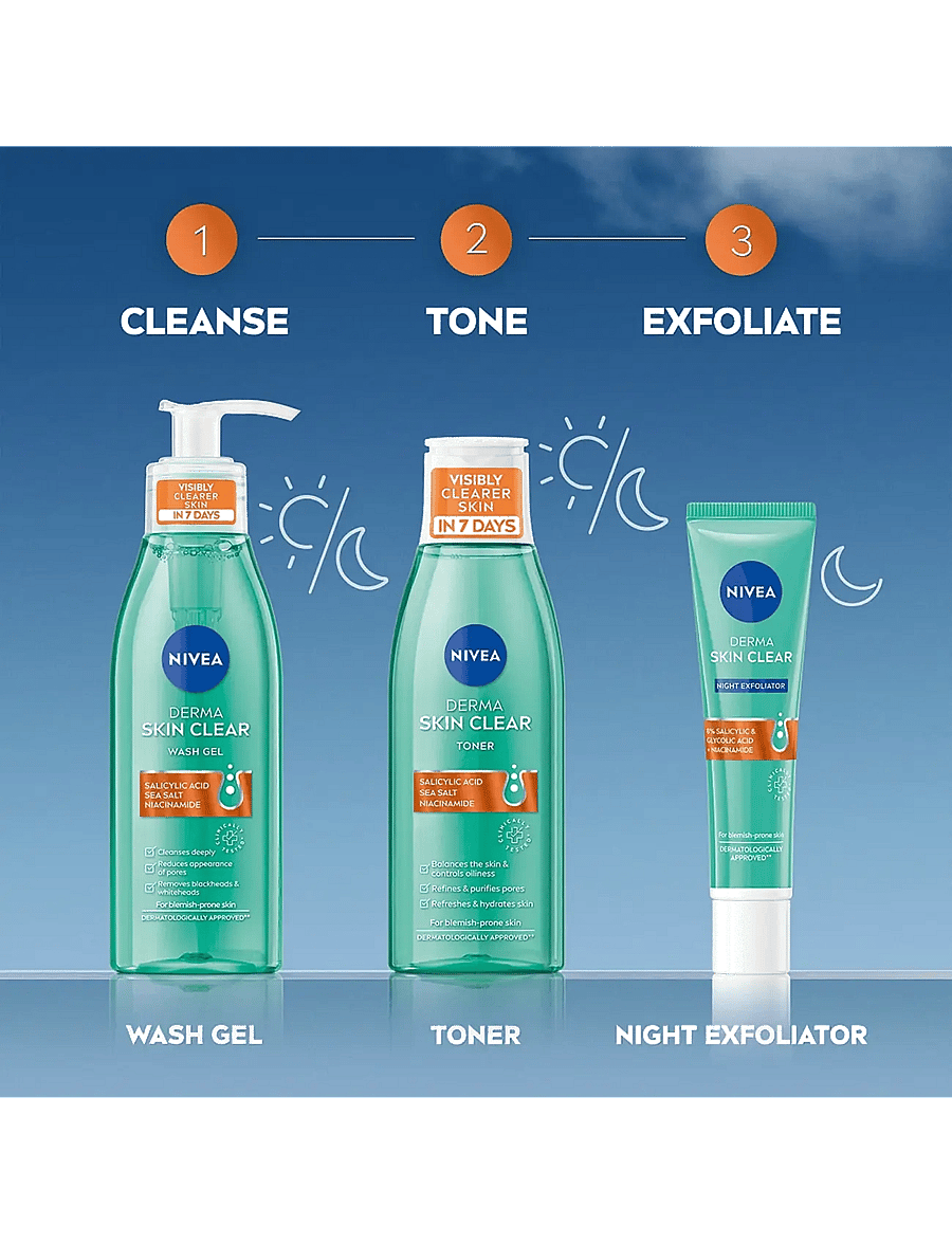 Nivea - Derma Skin Clear Wash Gel - clear - 5