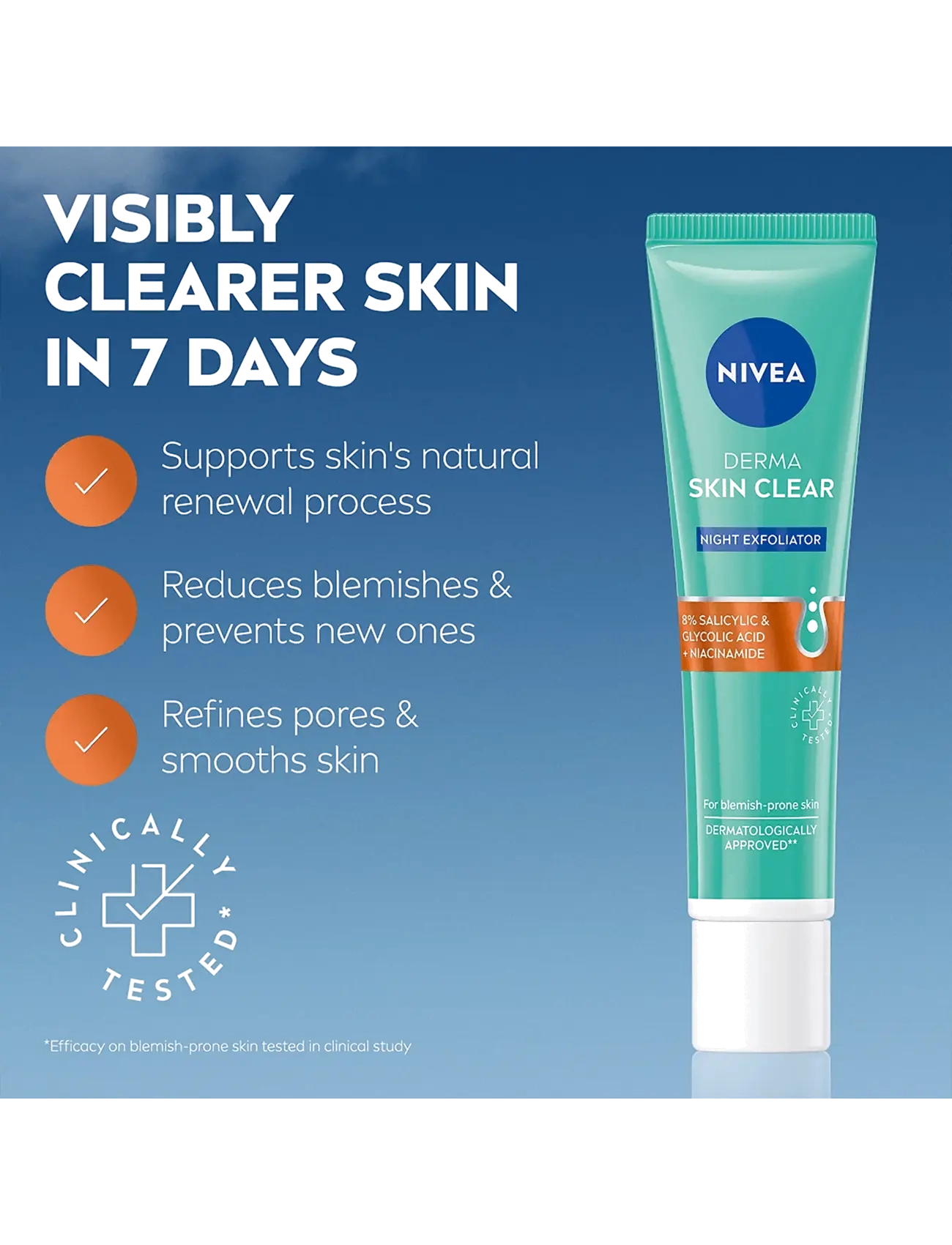 Nivea - Derma Skin Clear Chemical Exfoliator - clear - 1