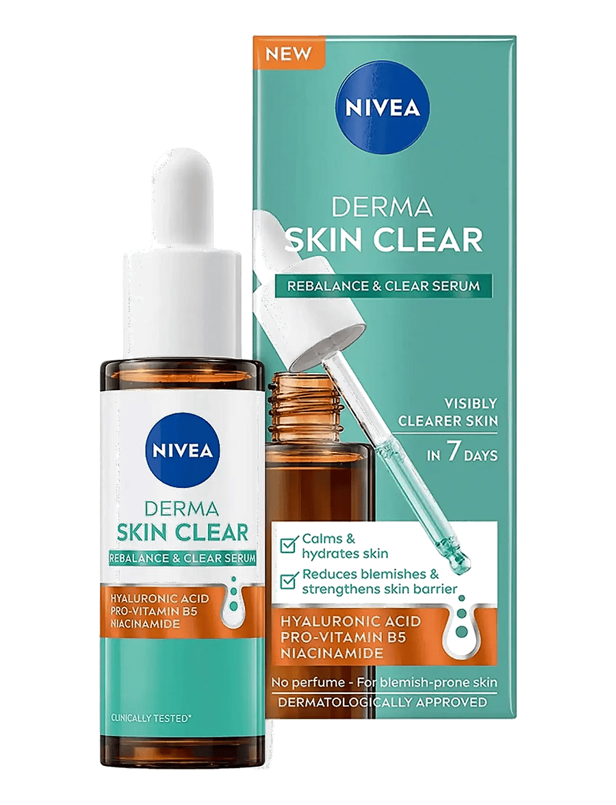 Nivea - Derma Skin Clear Rebalance & Clear Serum - clear - 0
