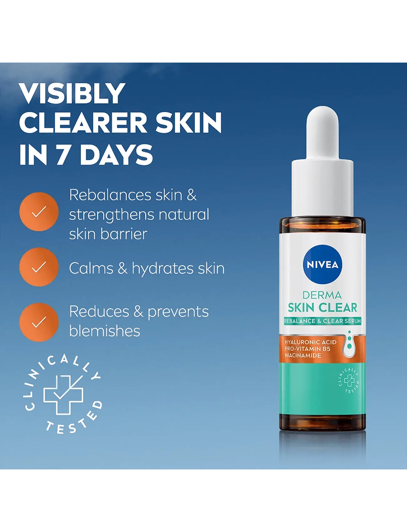 Nivea - Derma Skin Clear Rebalance & Clear Serum - clear - 1