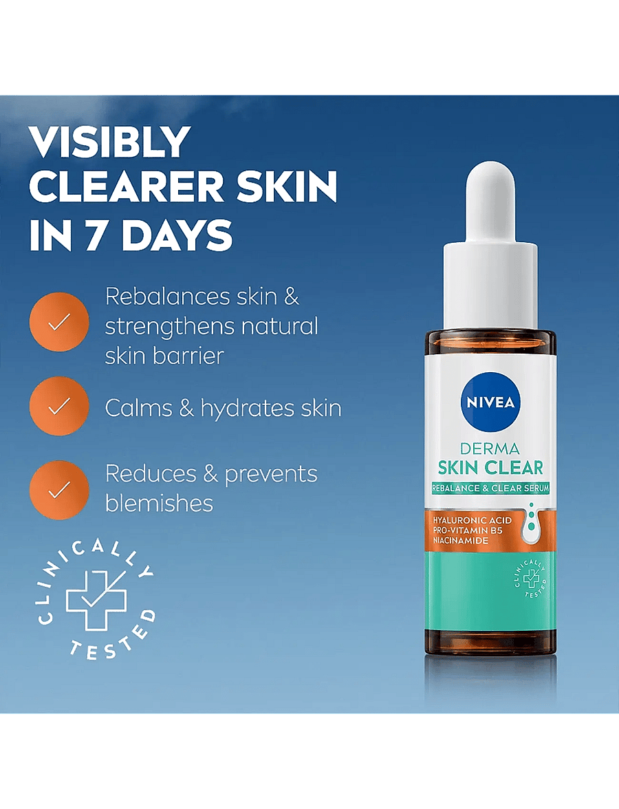Nivea - Derma Skin Clear Rebalance & Clear Serum - clear - 1