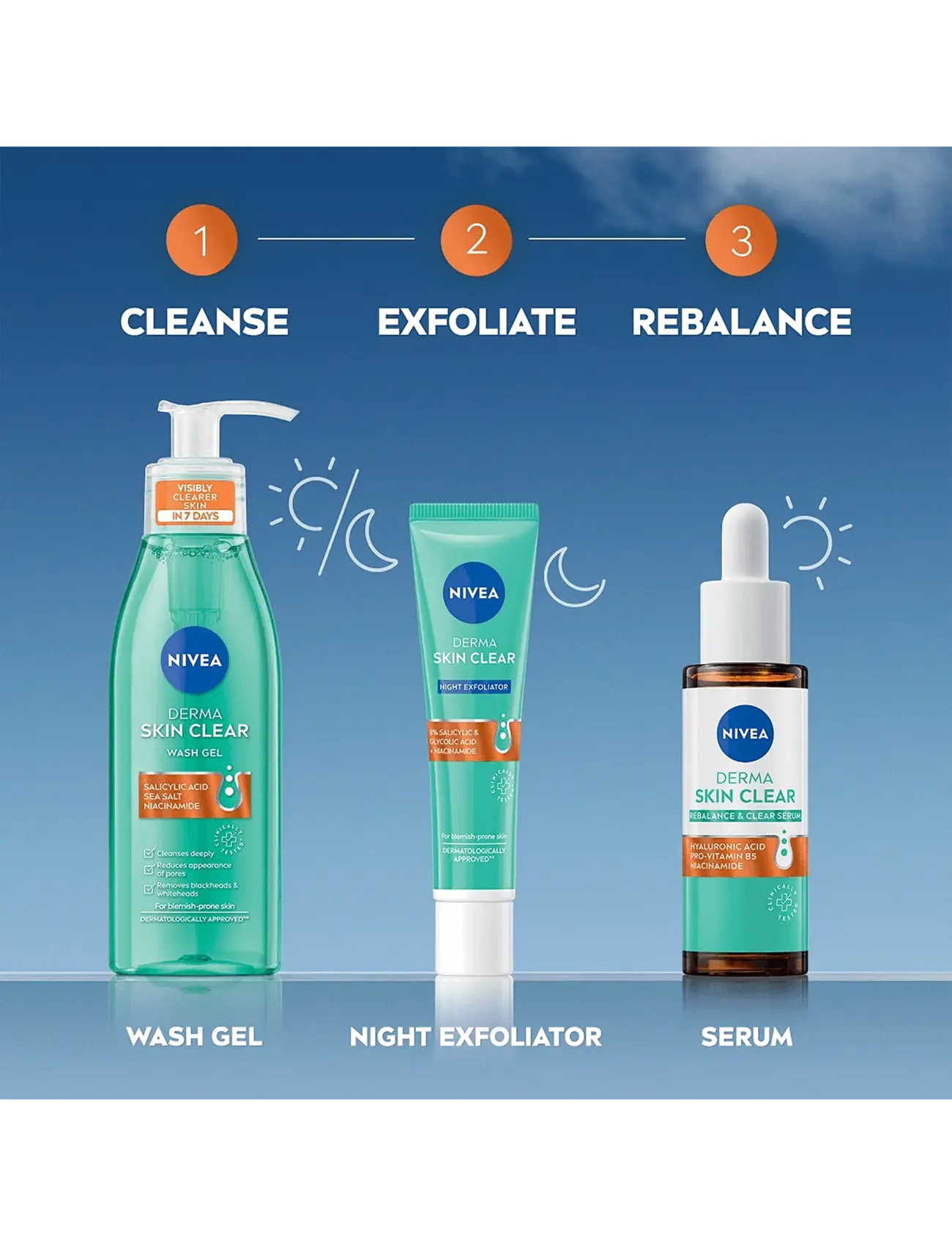 Nivea - Derma Skin Clear Rebalance & Clear Serum - clear - 4