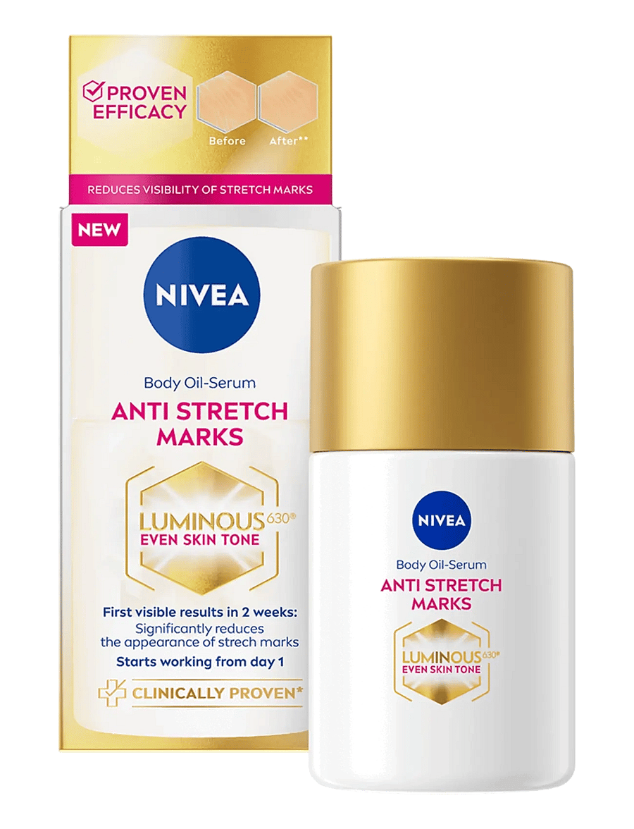 Nivea - Luminous630 Anti Stretch Mark Body Oil-Serum - kehaõlid - clear - 0