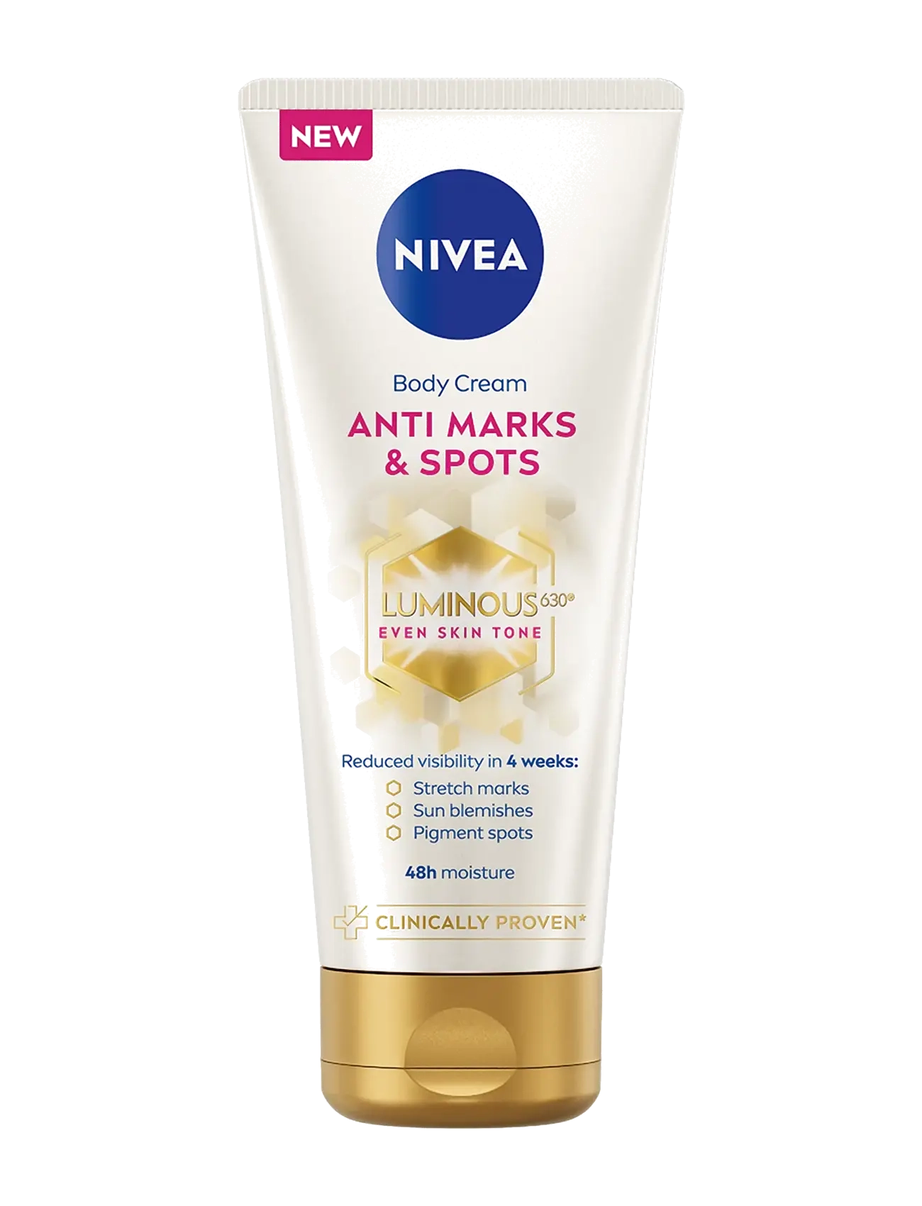 Nivea Luminous630 Anti Stretch Mark & Dark Spots Body Cream, Kropscreme, Nude, Str: 200 ML