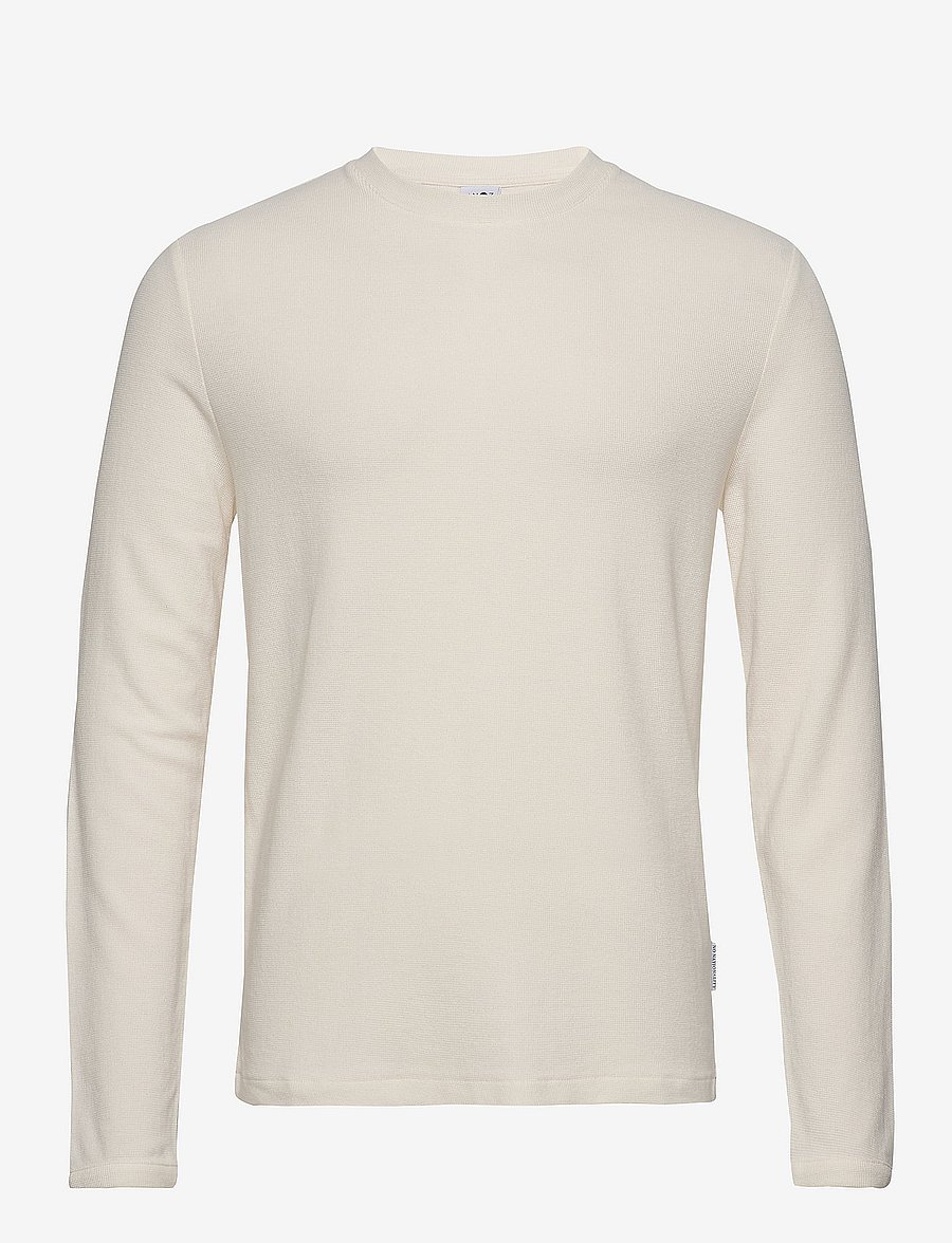 NN.07 - Clive 3323 Shirt - langärmelige t-shirts - egg white - 0