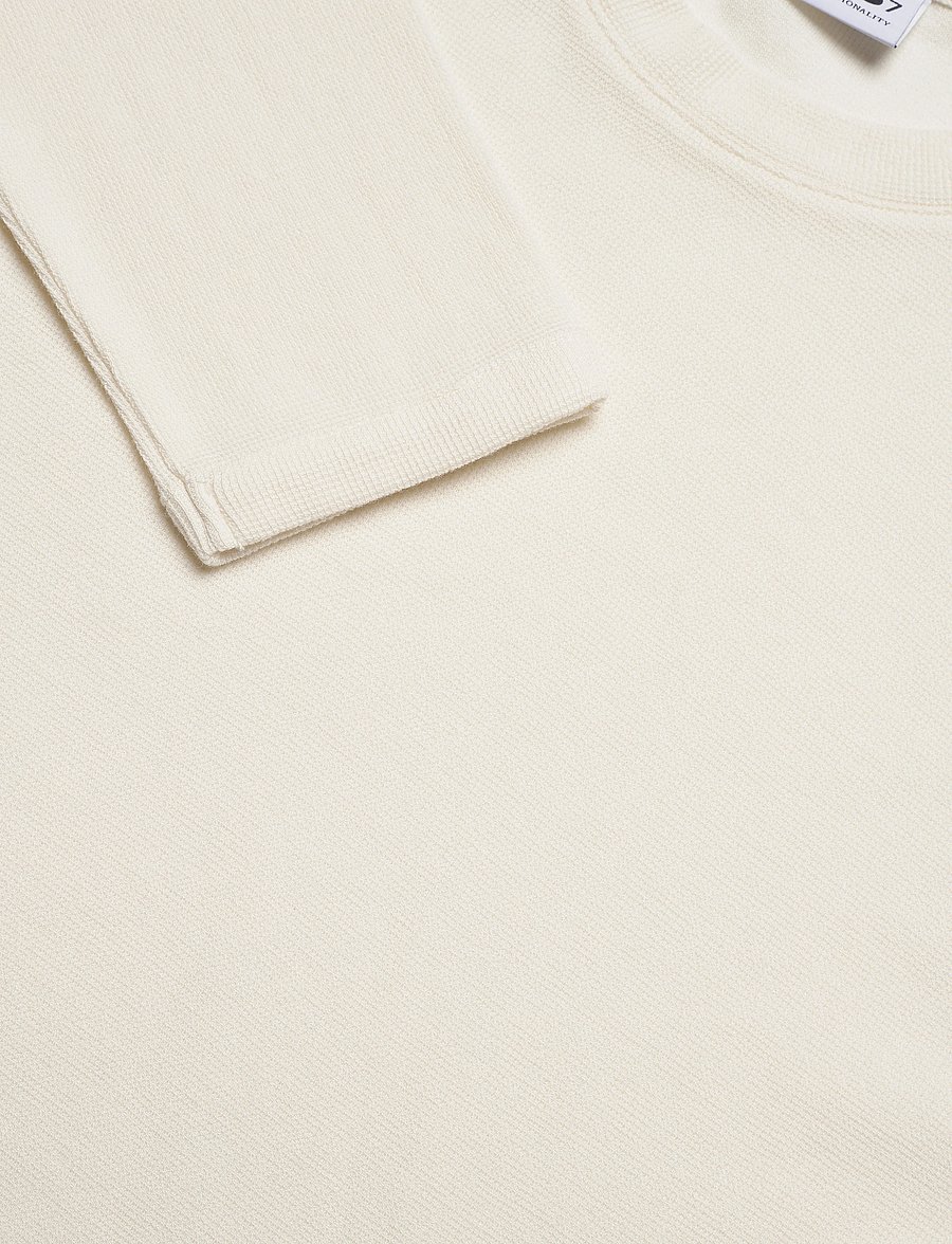 NN.07 - Clive 3323 Shirt - langærmede t-shirts - egg white - 2
