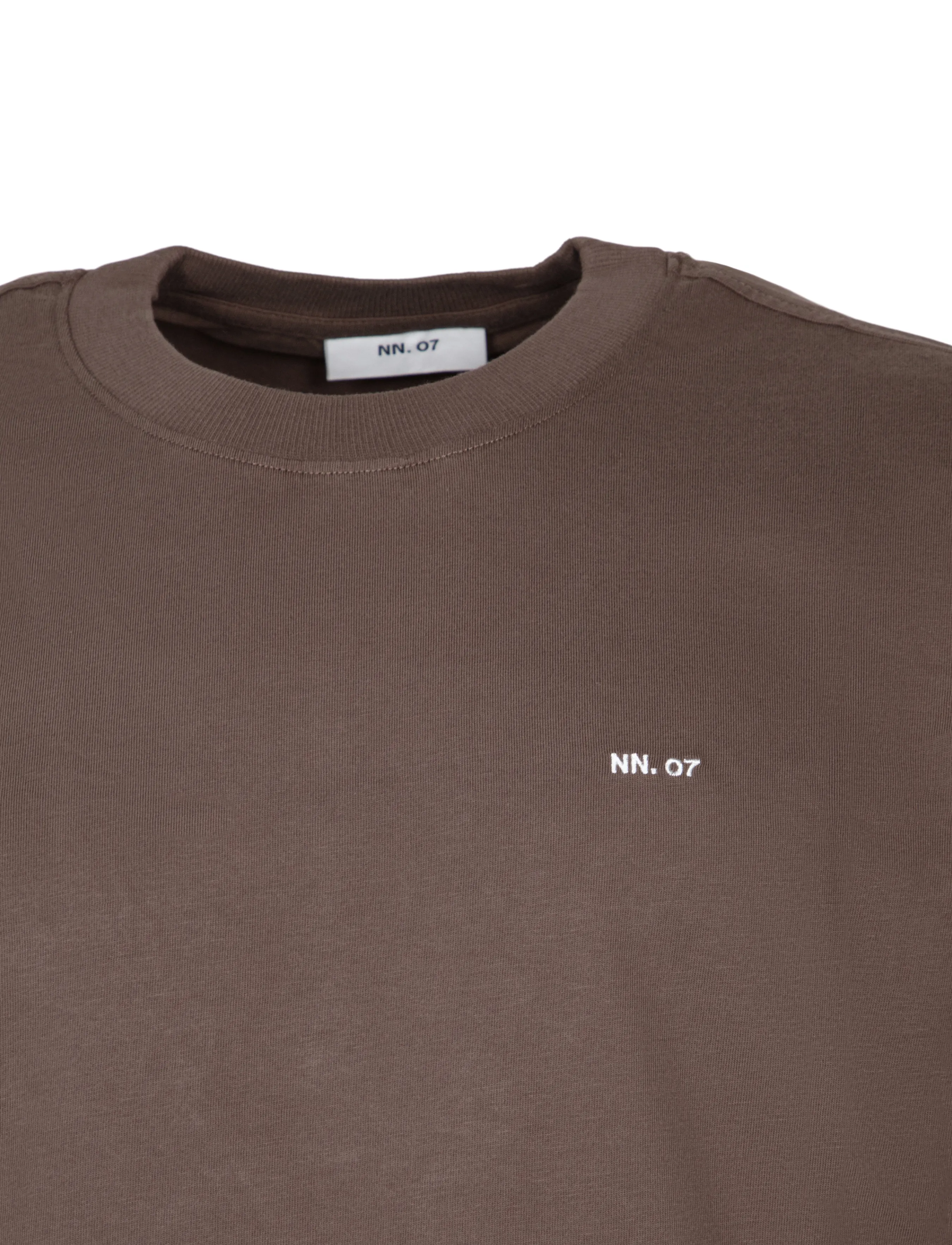 NN.07 - Adam 3209 T-Shirt - kurzärmelige t-shirts - brown - 2
