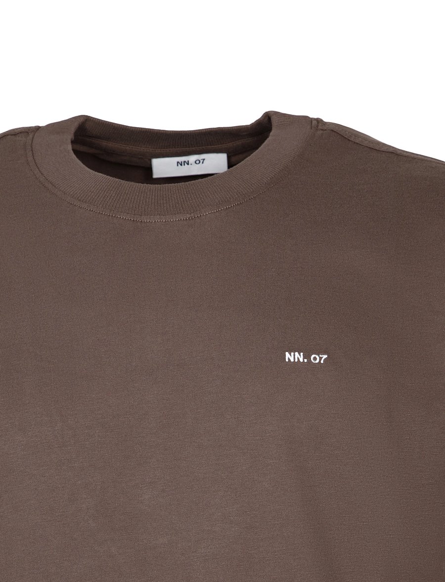 NN.07 - Adam 3209 T-Shirt - kurzärmelige t-shirts - brown - 2