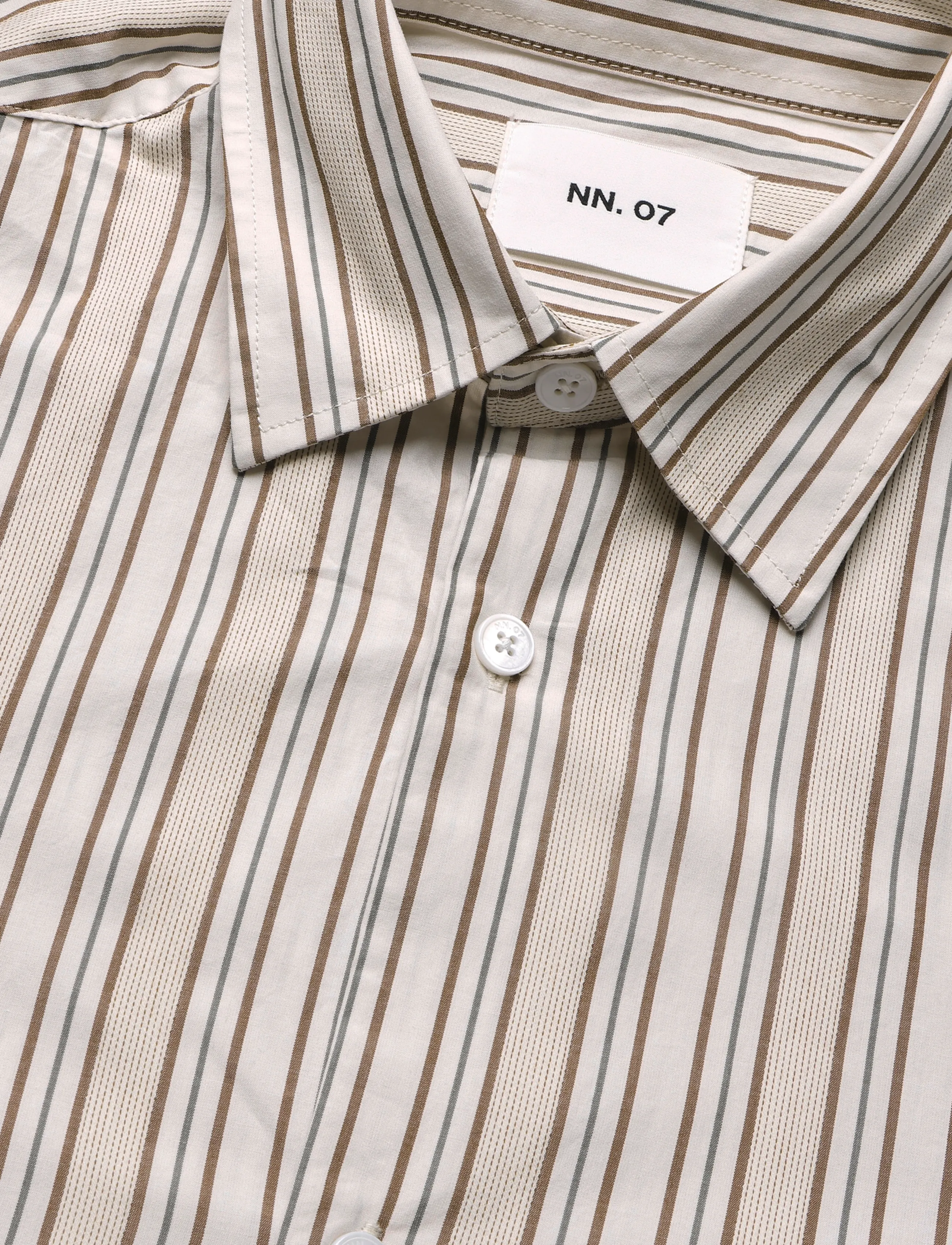 NN.07 - Morgan 1454 Blazer - striped shirts - beige - 2
