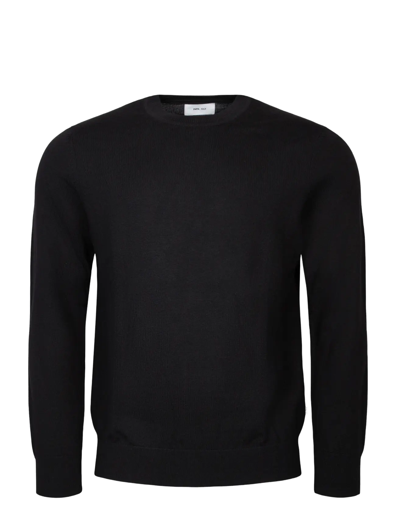 NN.07 Ted 6605 Sweater - Rundhals - BLACK / black