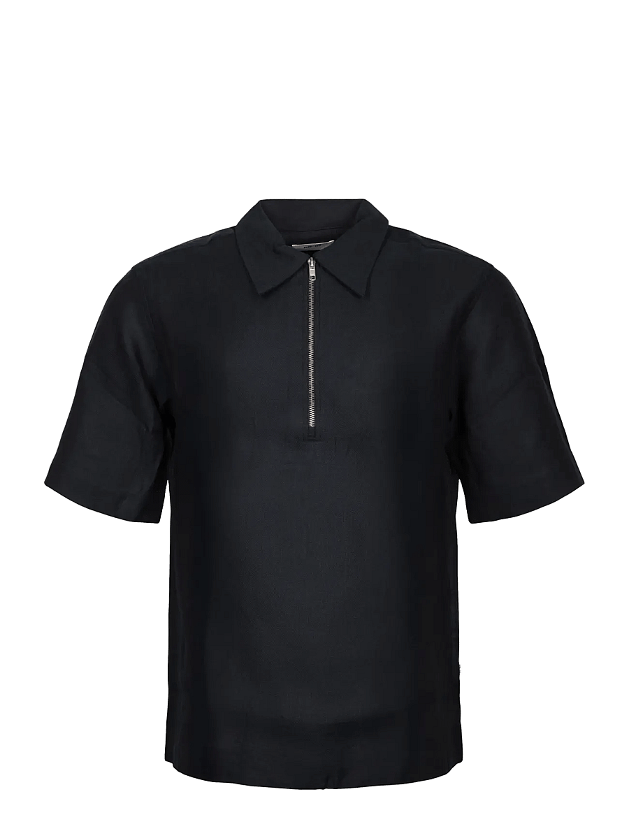 NN.07 - Bruno 1808 Half Zip Polo - black - 0