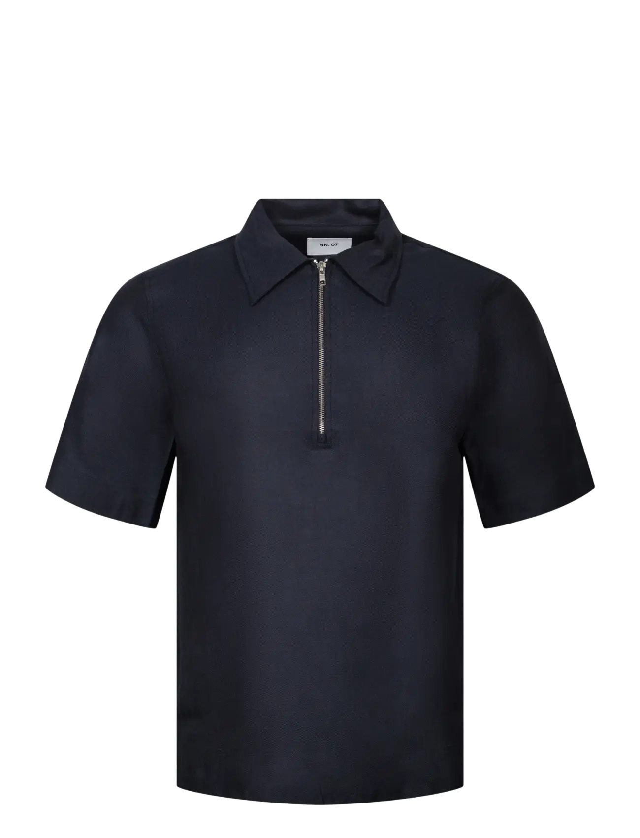 NN.07 Bruno 1808 Half Zip Polo - Kurzärmelig - BLUE / blue