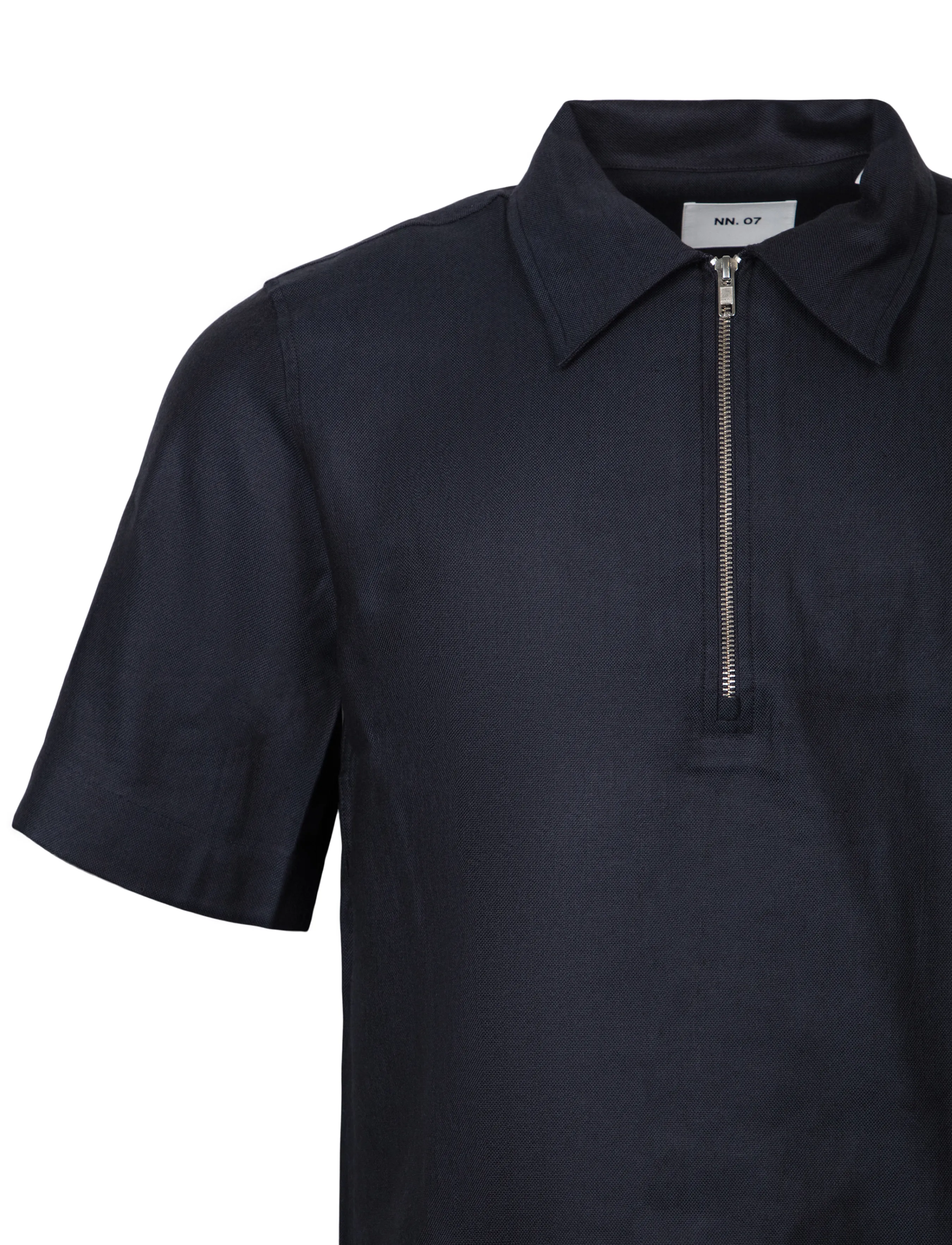 NN.07 - Bruno 1808 Half Zip Polo - blue - 2
