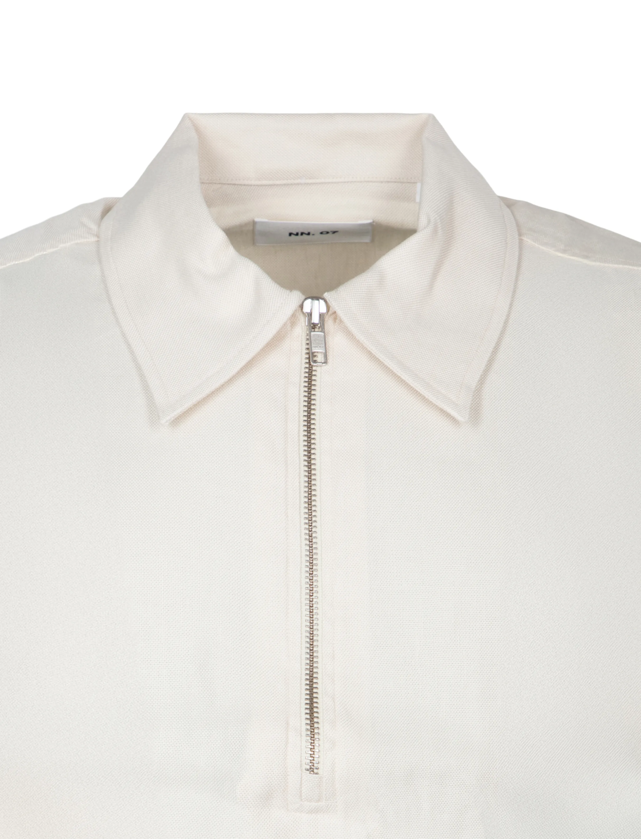NN.07 - Bruno 1808 Half Zip Polo - kortärmade pikéer - cream - 2