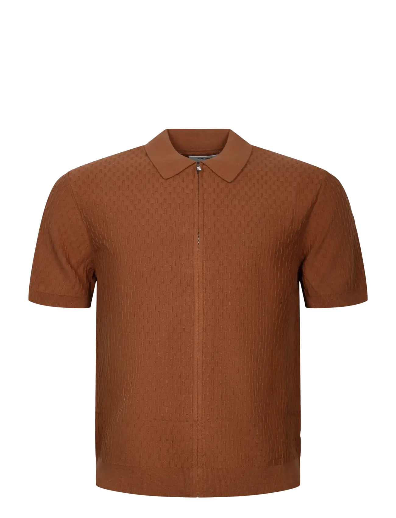 NN.07 Gustav 60016 Polo - Kurzärmelig - BROWN / brown